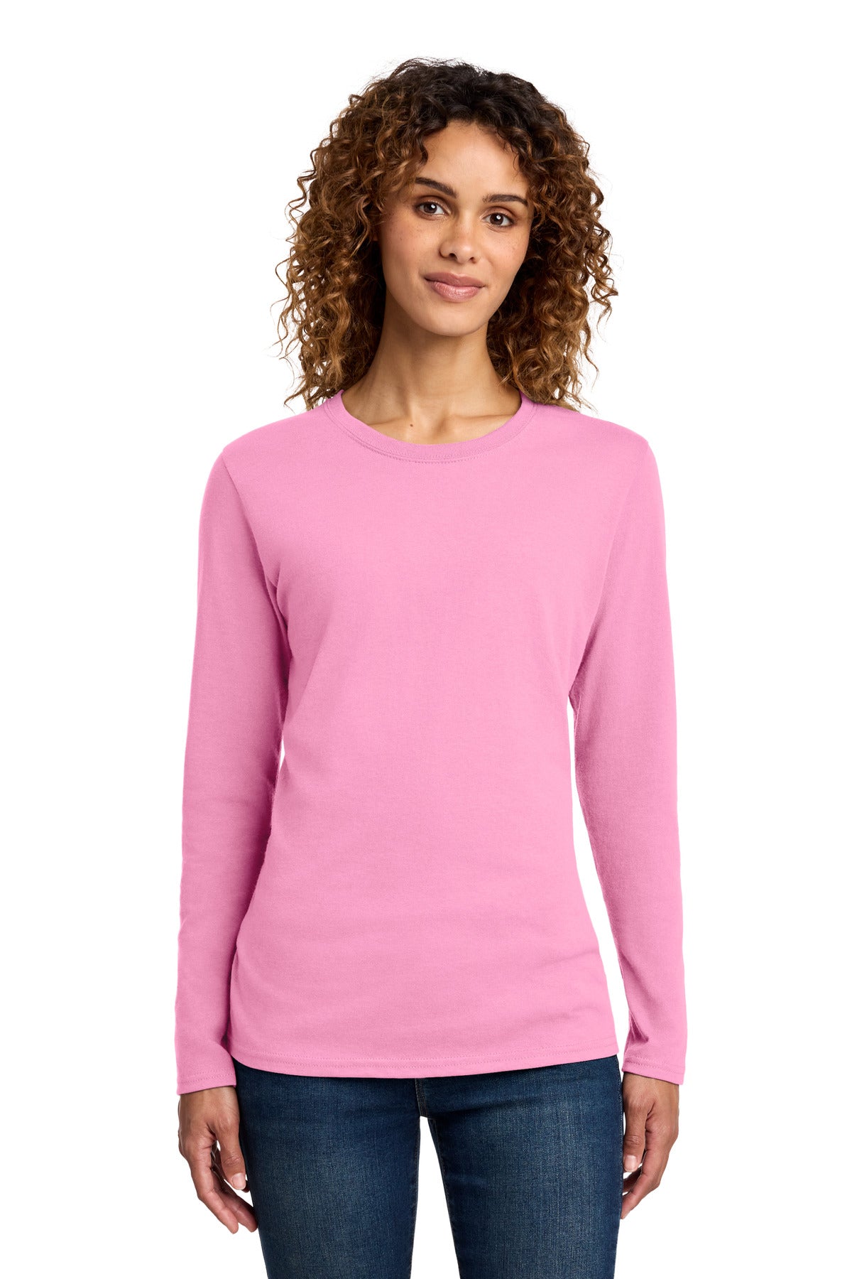Port & Co LPC54LS Women's Long Sleeve Core Cotton Tee