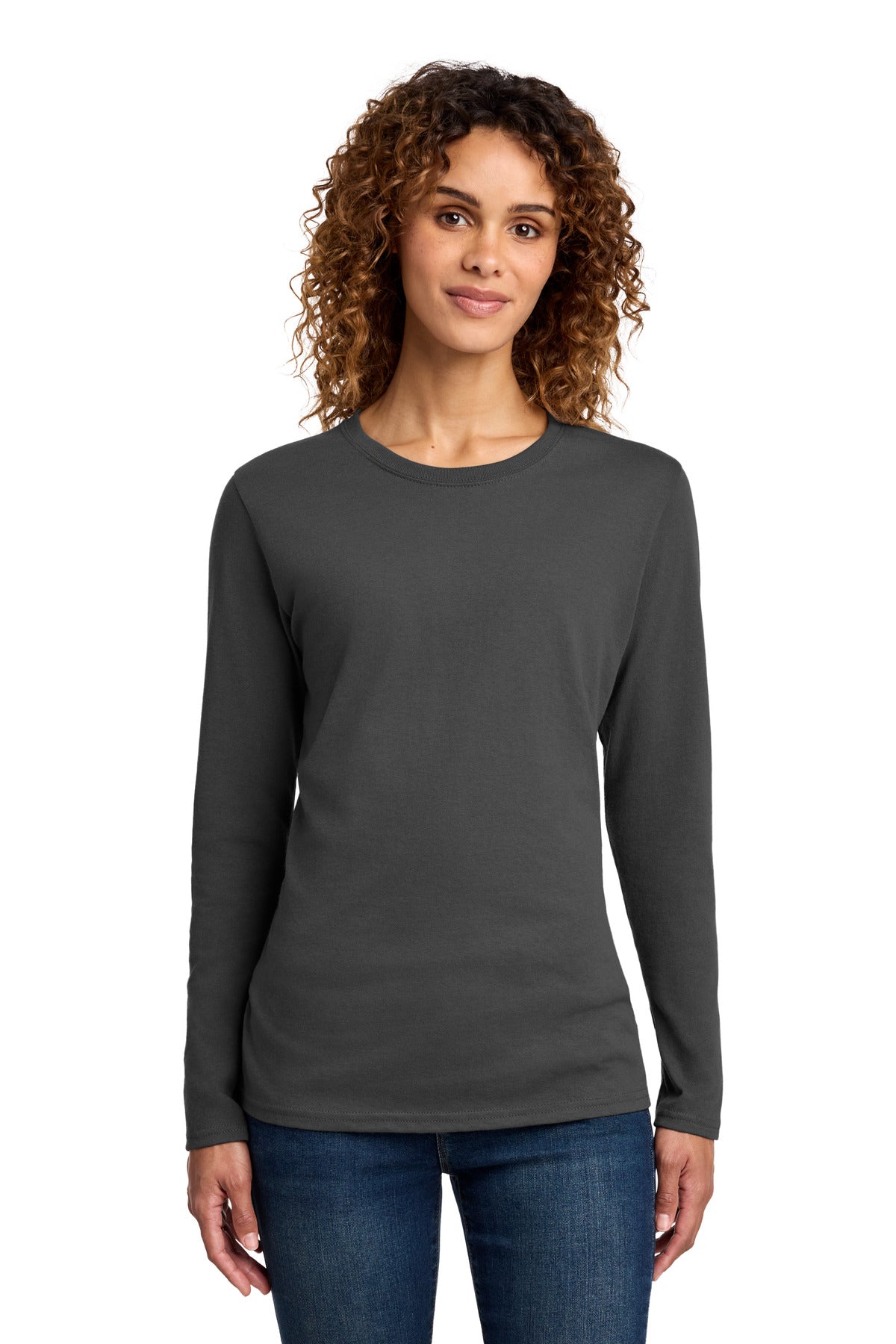 Port & Co LPC54LS Women's Long Sleeve Core Cotton Tee