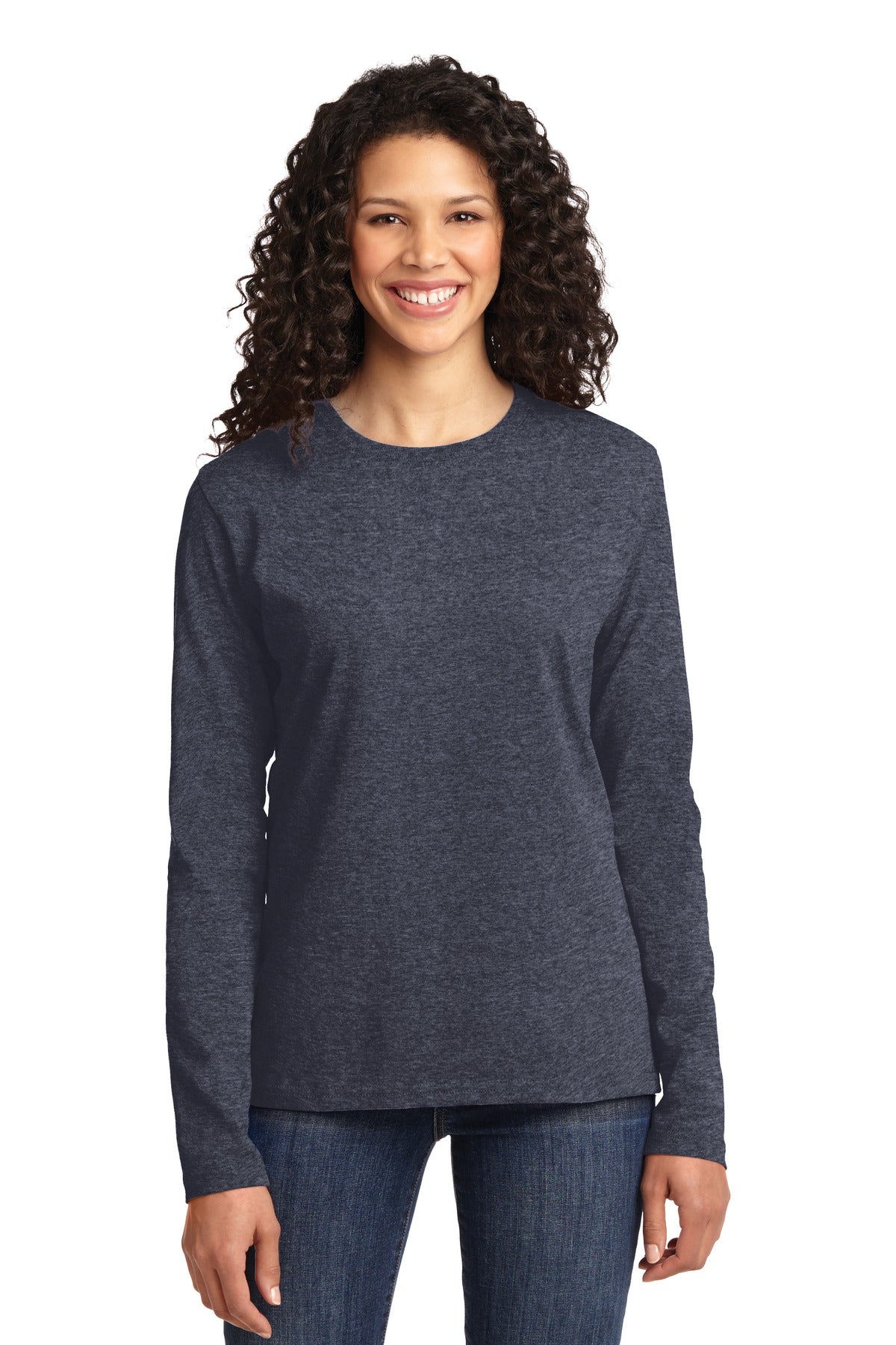 Port & Co LPC54LS Women's Long Sleeve Core Cotton Tee