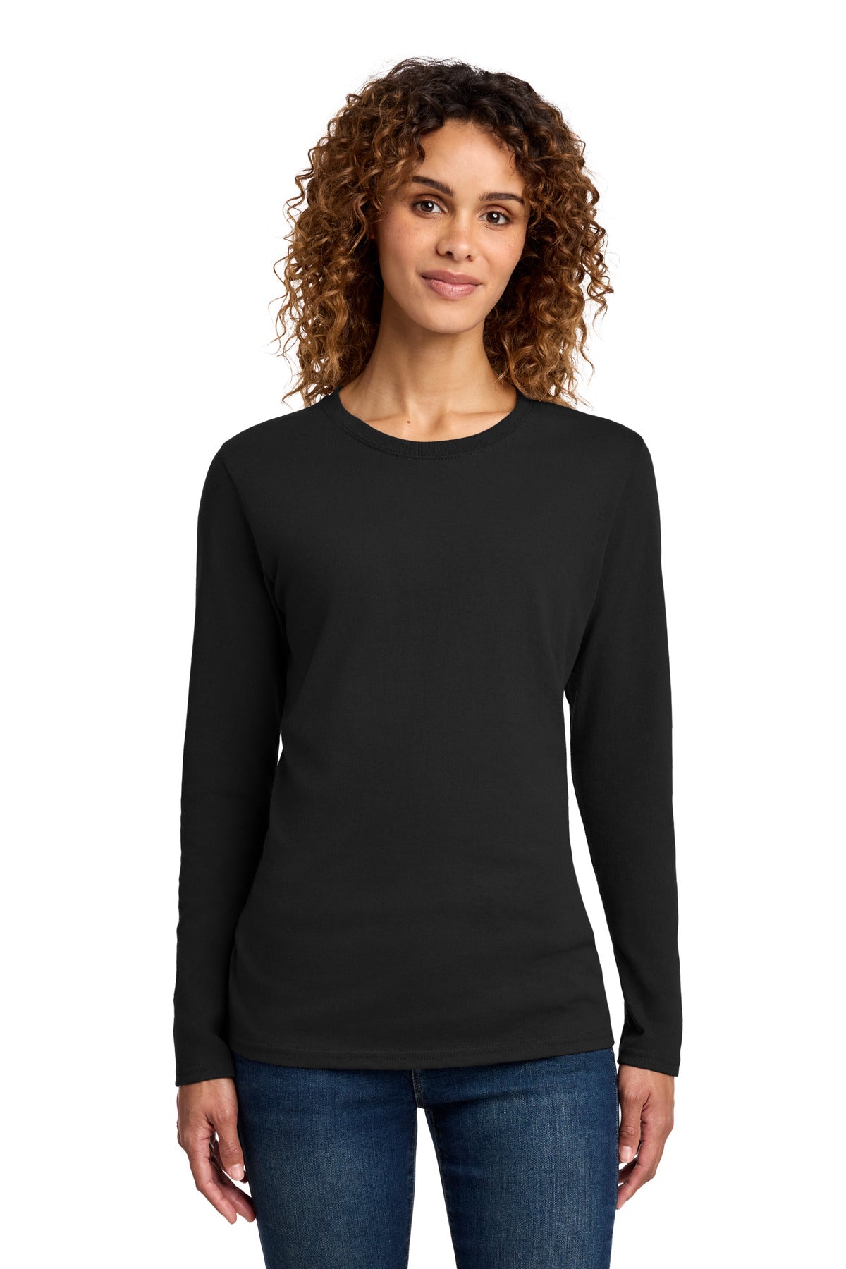 Port & Co LPC54LS Women's Long Sleeve Core Cotton Tee