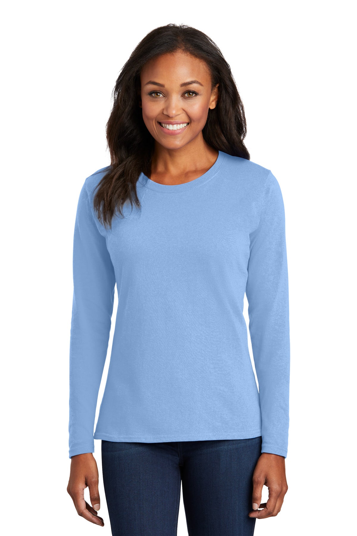 Port & Co LPC54LS Women's Long Sleeve Core Cotton Tee