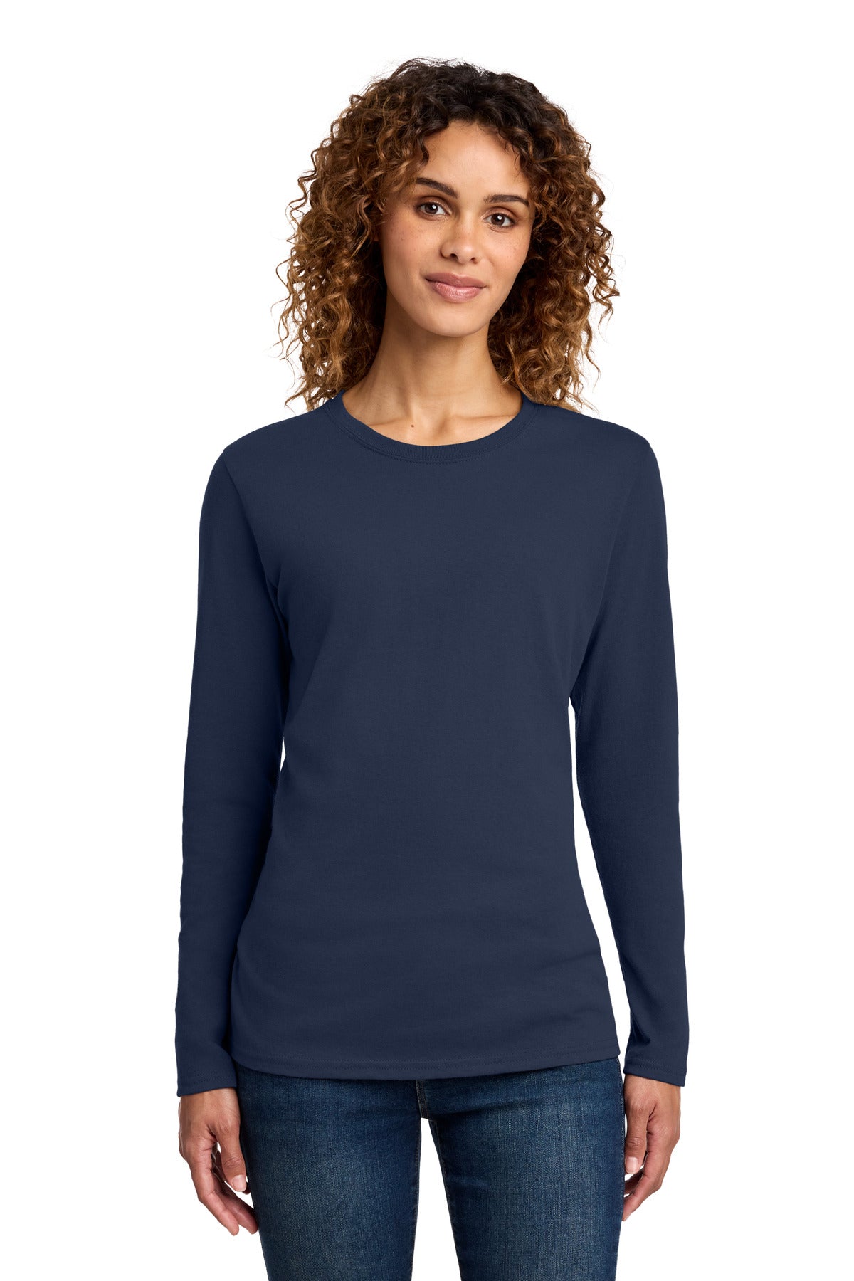 Port & Co LPC54LS Women's Long Sleeve Core Cotton Tee