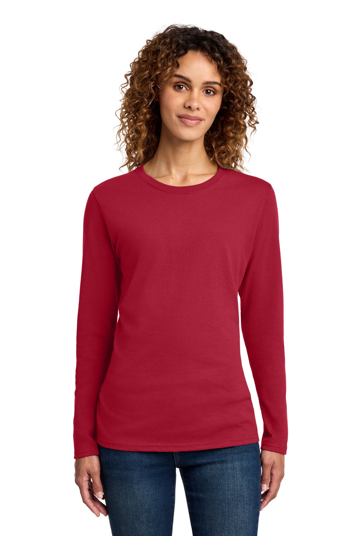 Port & Co LPC54LS Women's Long Sleeve Core Cotton Tee