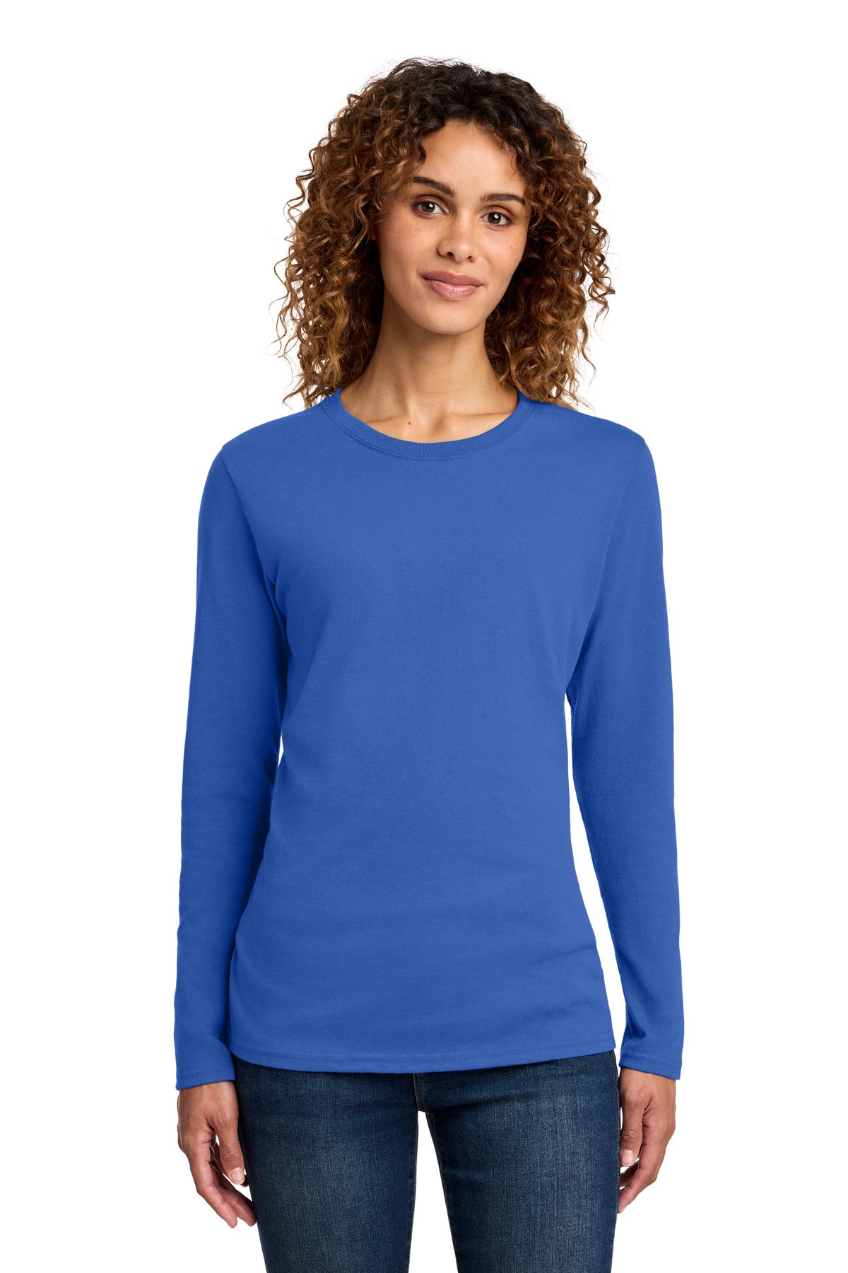 Port & Co LPC54LS Women's Long Sleeve Core Cotton Tee
