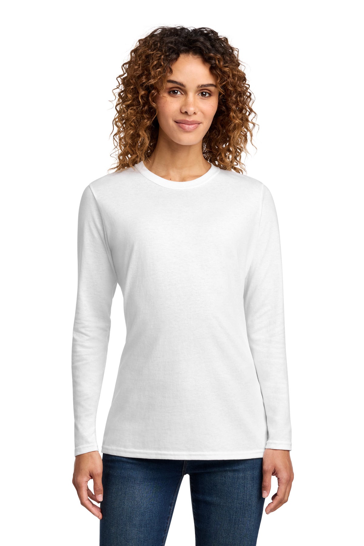 Port & Co LPC54LS Women's Long Sleeve Core Cotton Tee