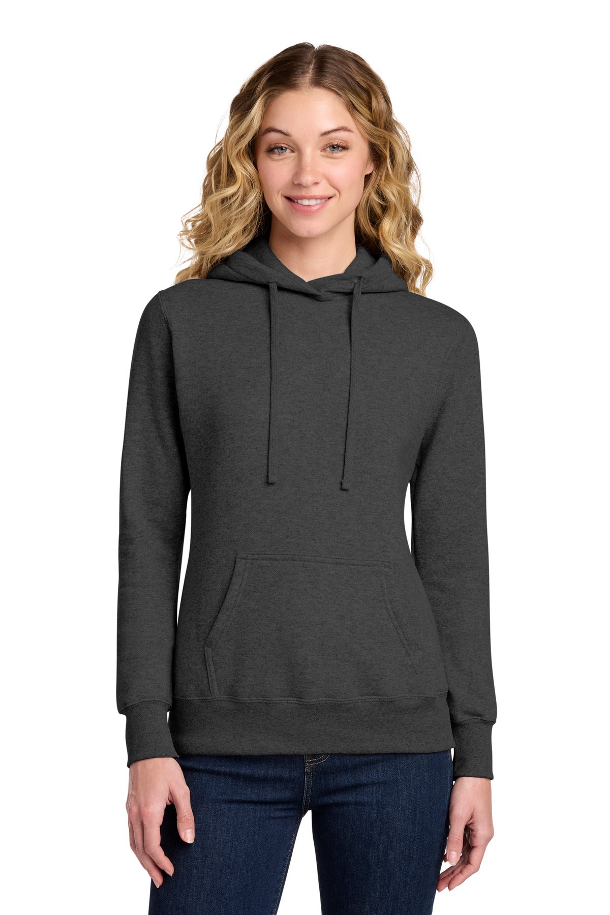 Port & Co LPC78H Women's Core Fleece Pullover Hooded Sweatshirt