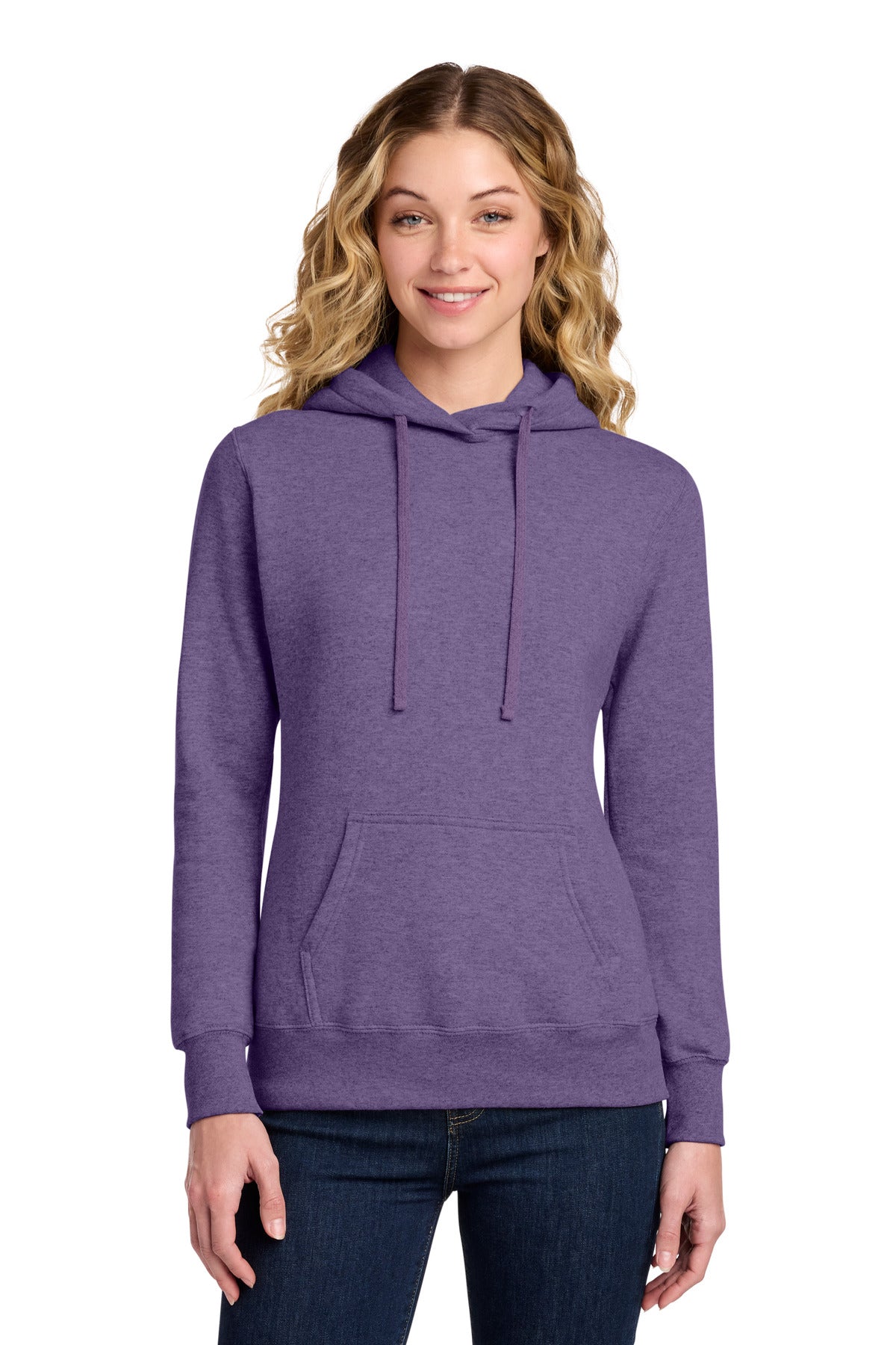 Port & Co LPC78H Women's Core Fleece Pullover Hooded Sweatshirt