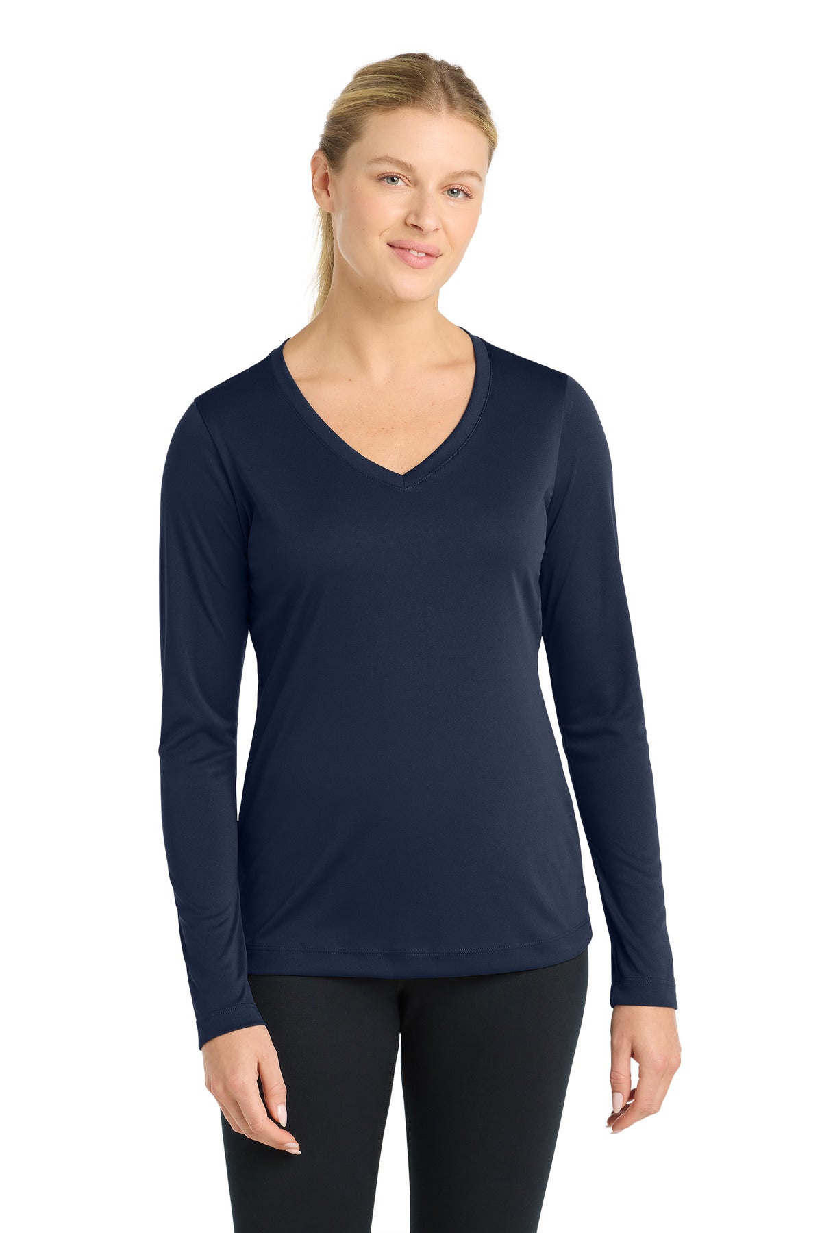 Sport-Tek LST353LS Women's Long Sleeve PosiCharge Competitor V-Neck Tee