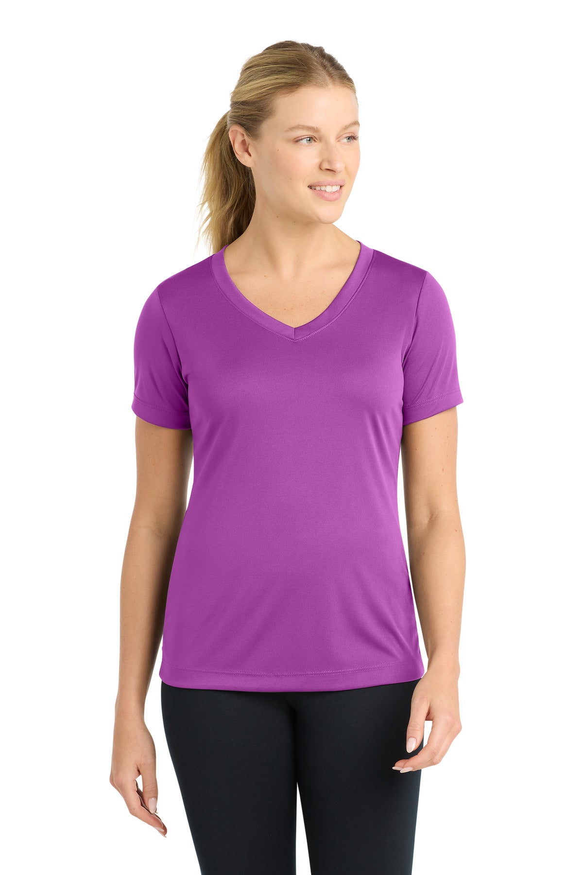 Sport-Tek LST353 Women's PosiCharge Competitor V-Neck Tee