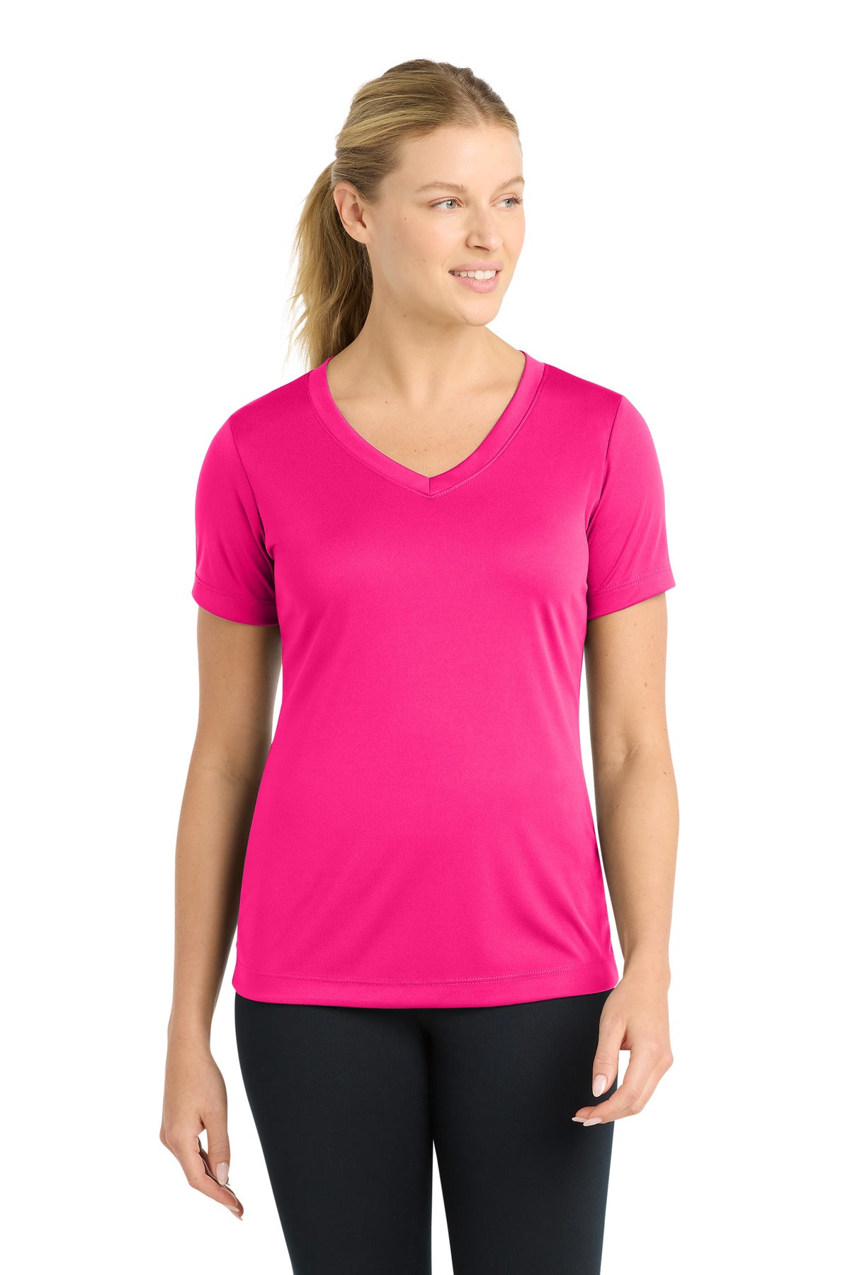 Sport-Tek LST353 Women's PosiCharge Competitor V-Neck Tee