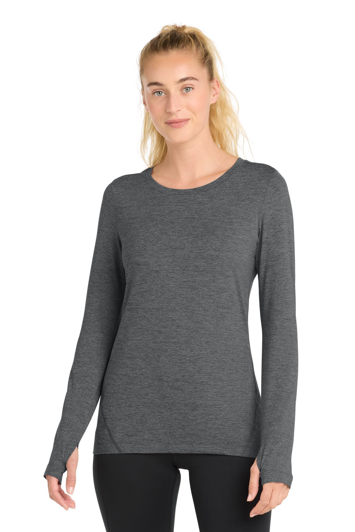 Sport-Tek LST710 Women's Exchange 1.5 Long Sleeve Crew