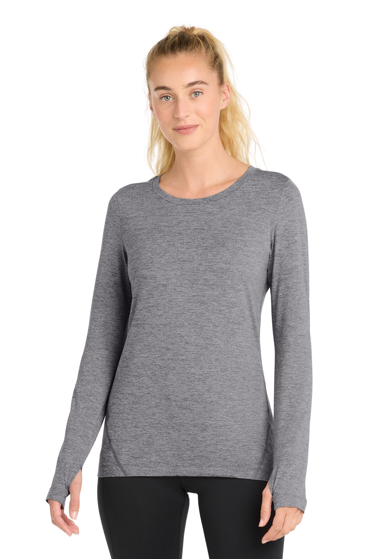 Sport-Tek LST710 Women's Exchange 1.5 Long Sleeve Crew