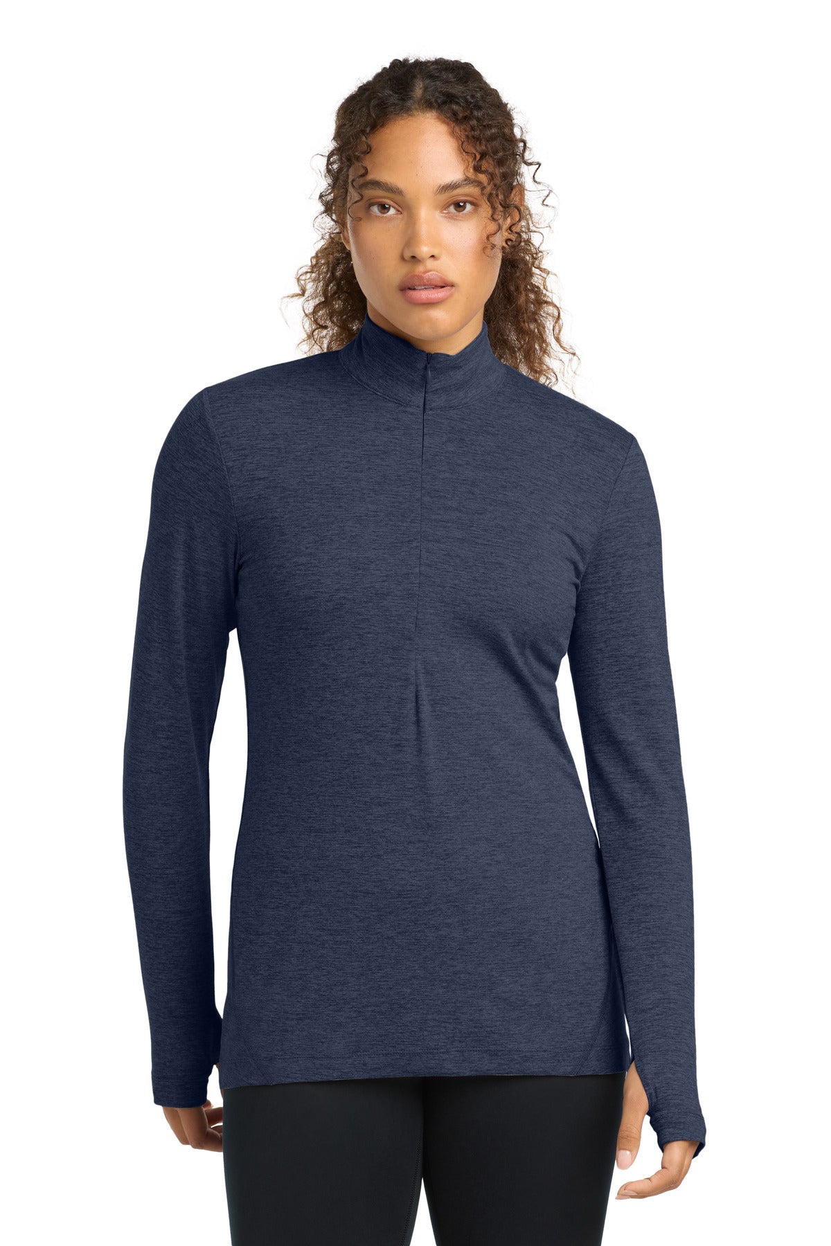 Sport-Tek LST711 Women's Exchange 1.5 Long Sleeve 1/2-Zip