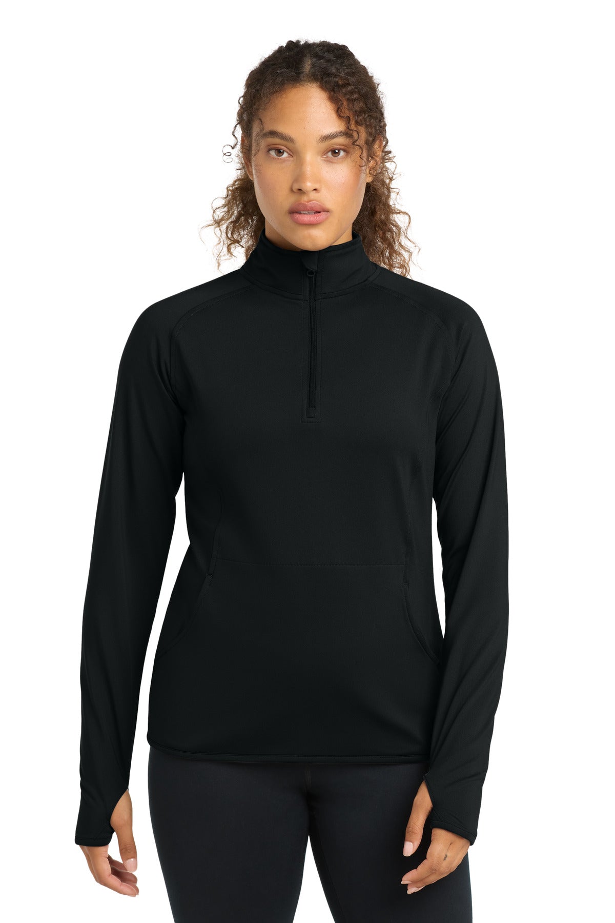 Women's Sport-Wick® Stretch 1/4-Zip Pullover - 6.8 oz | Sport-Tek LST850