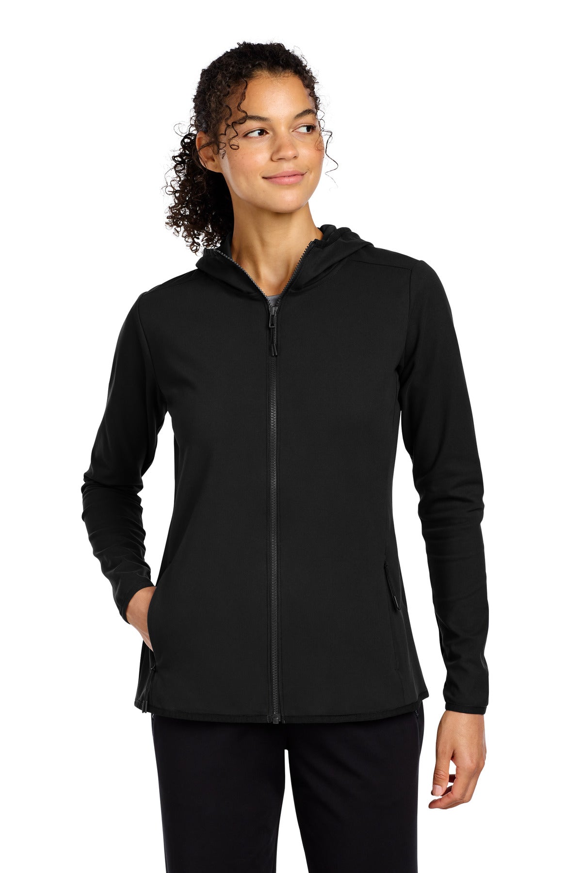 Sport-Tek LST870 Women's Circuit Hooded Full-Zip