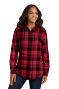 Port Authority LW668 Women's Plaid Flannel Tunic