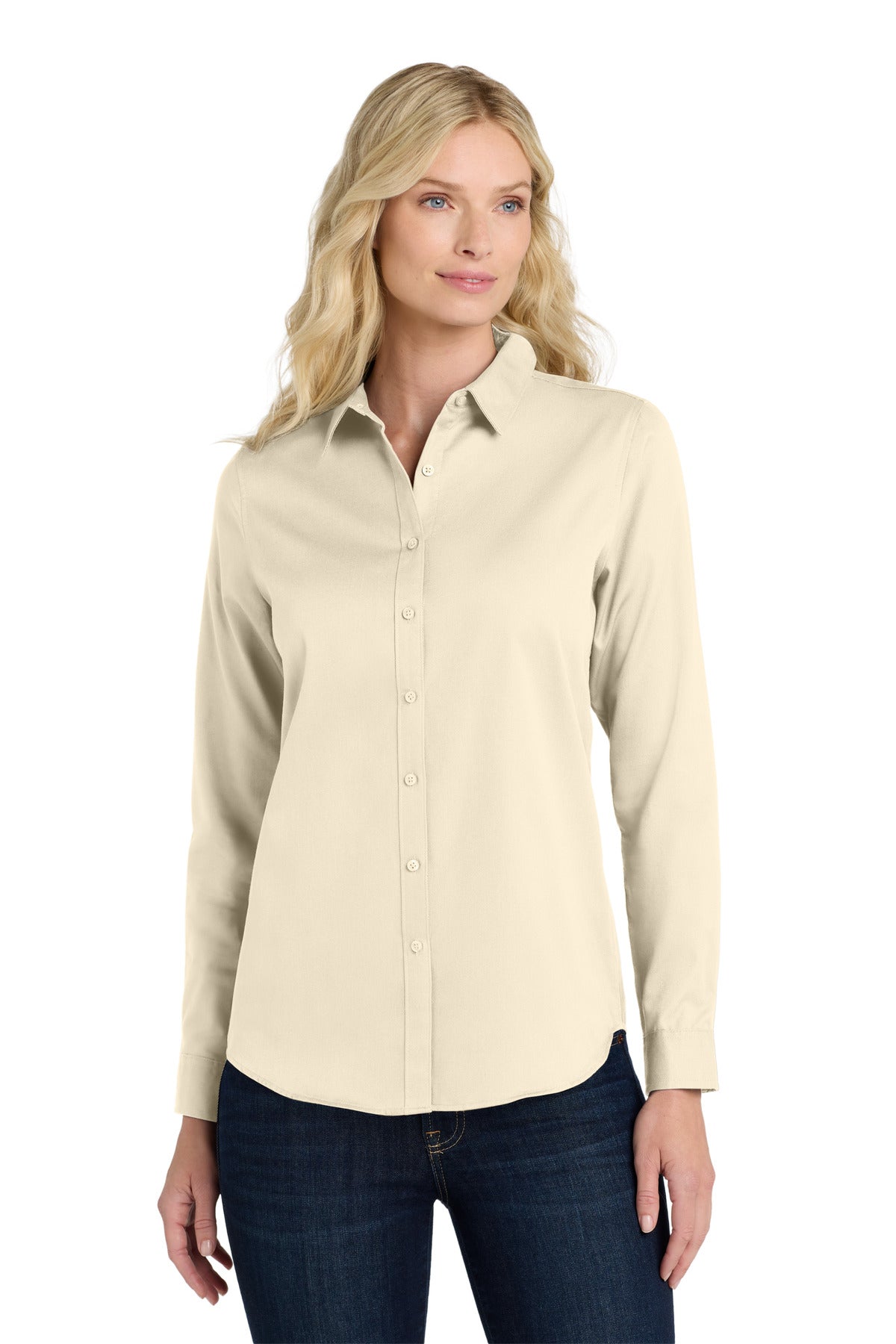 Port Authority LW808 Women's Long Sleeve SuperPro React Twill Shirt