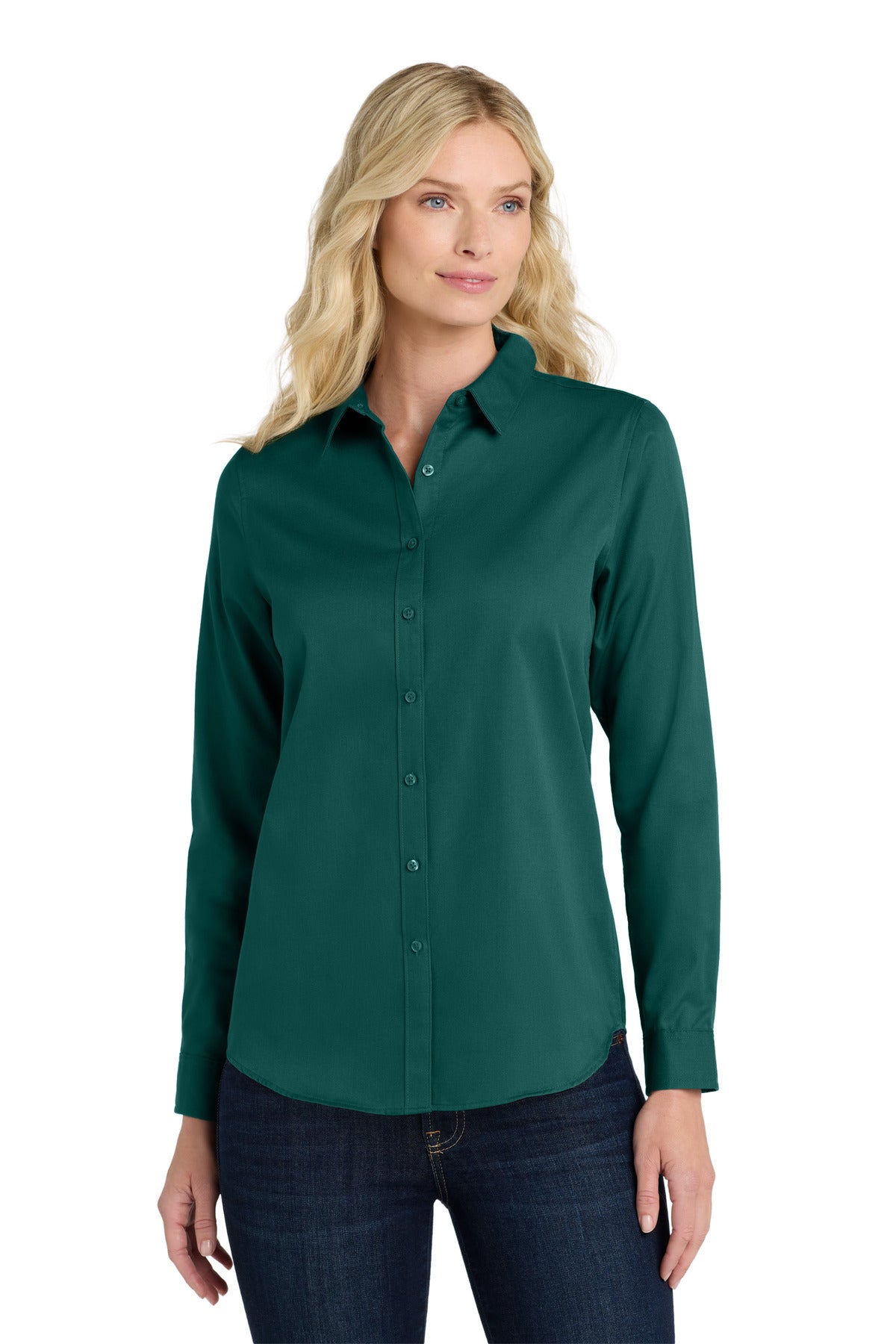 Port Authority LW808 Women's Long Sleeve SuperPro React Twill Shirt