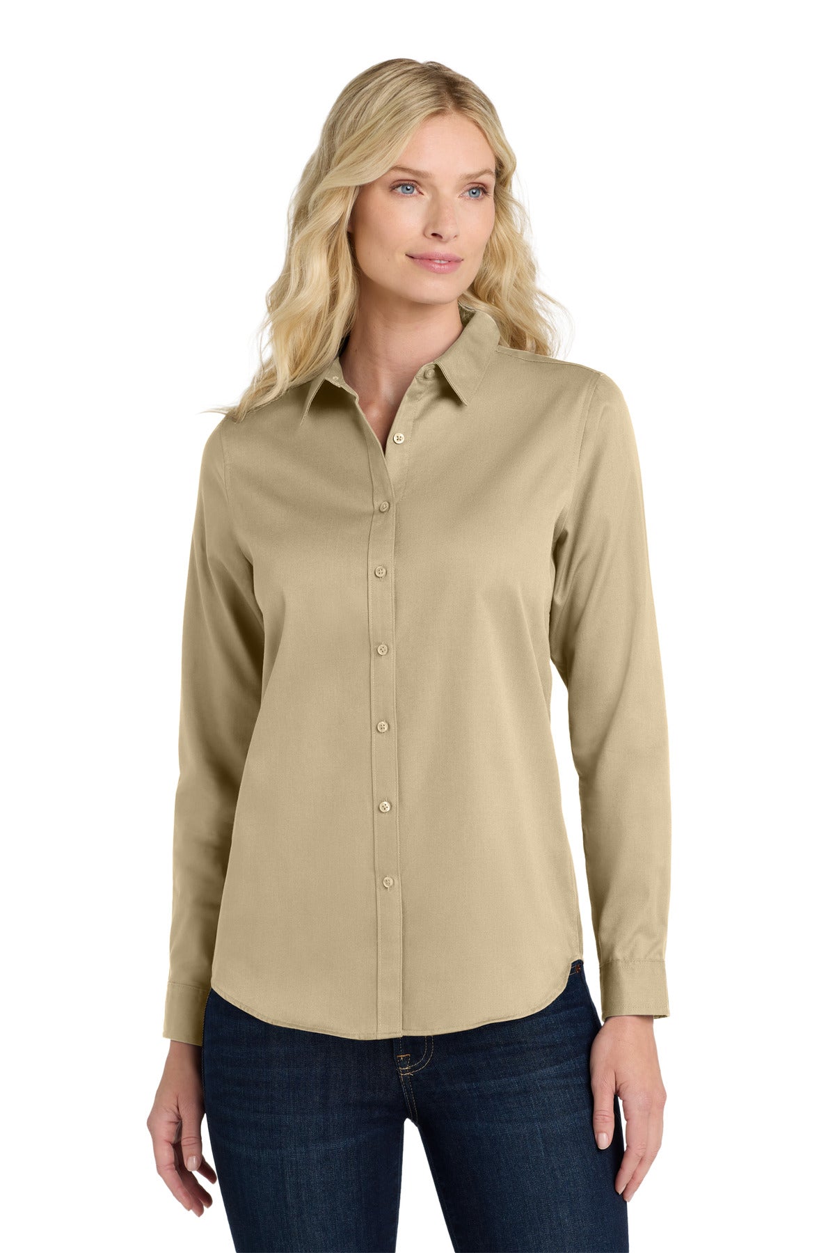 Port Authority LW808 Women's Long Sleeve SuperPro React Twill Shirt