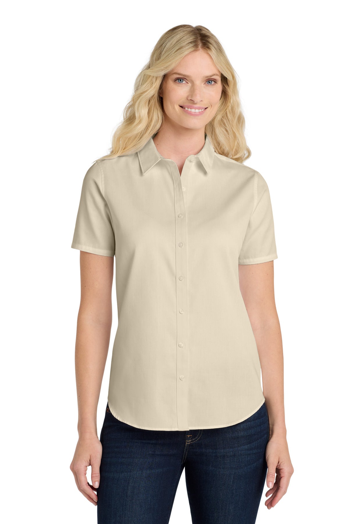 Port Authority LW809 Women's Short Sleeve SuperPro React Twill Shirt