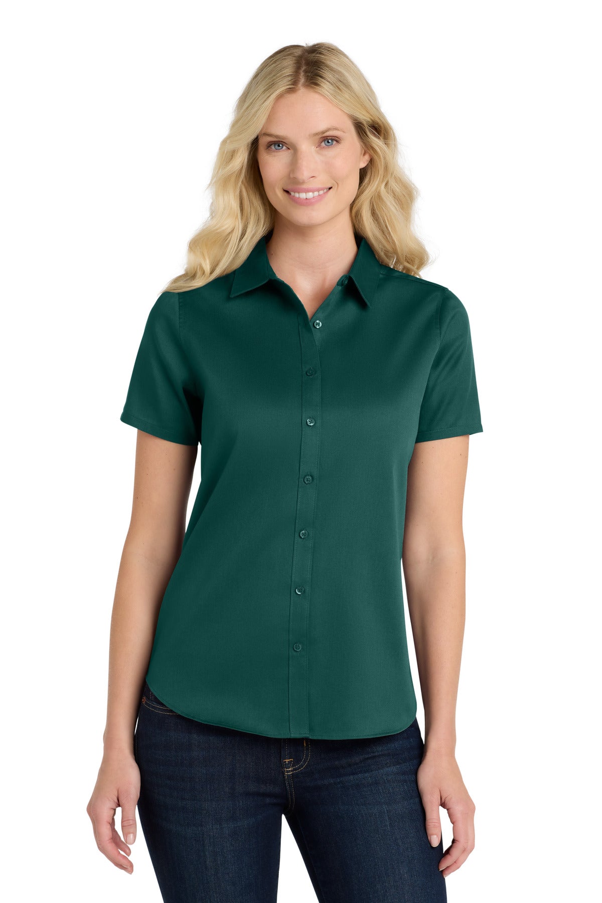 Port Authority LW809 Women's Short Sleeve SuperPro React Twill Shirt