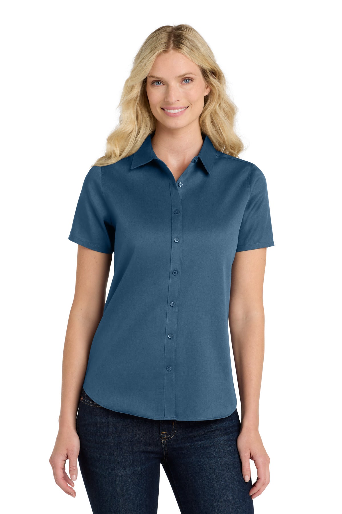 Port Authority LW809 Women's Short Sleeve SuperPro React Twill Shirt