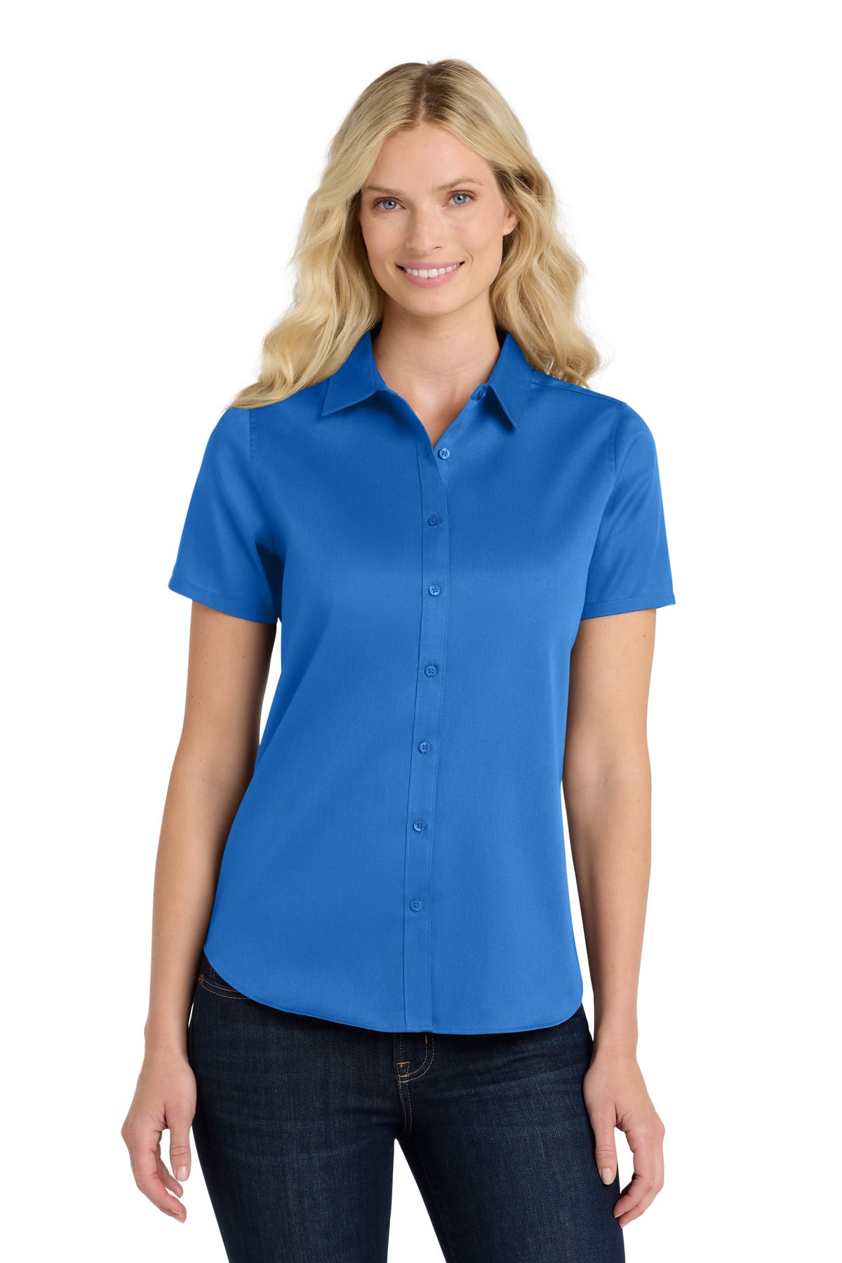 Port Authority LW809 Women's Short Sleeve SuperPro React Twill Shirt