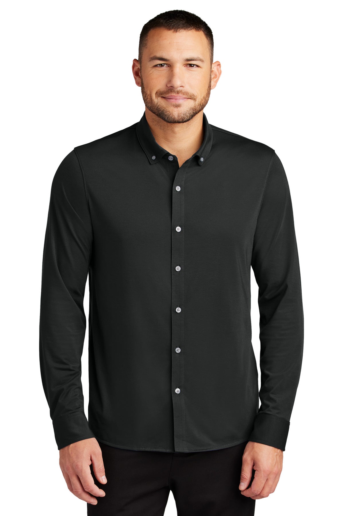 Mercer+Mettle MM1018 Stretch Jersey Long Sleeve Shirt