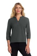Women's Stretch Crepe 3/4-Sleeve Blouse - 4.3 oz | Mercer+Mettle MM2011