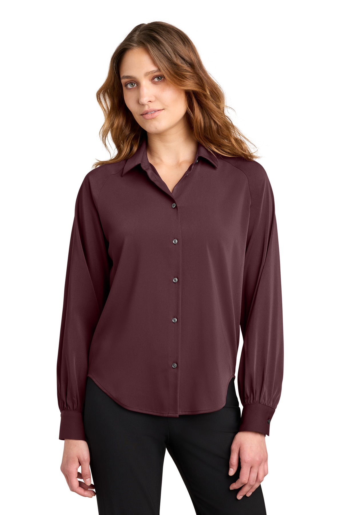 Mercer+Mettle MM2017 Women's Long Sleeve Buttery Soft Blouse