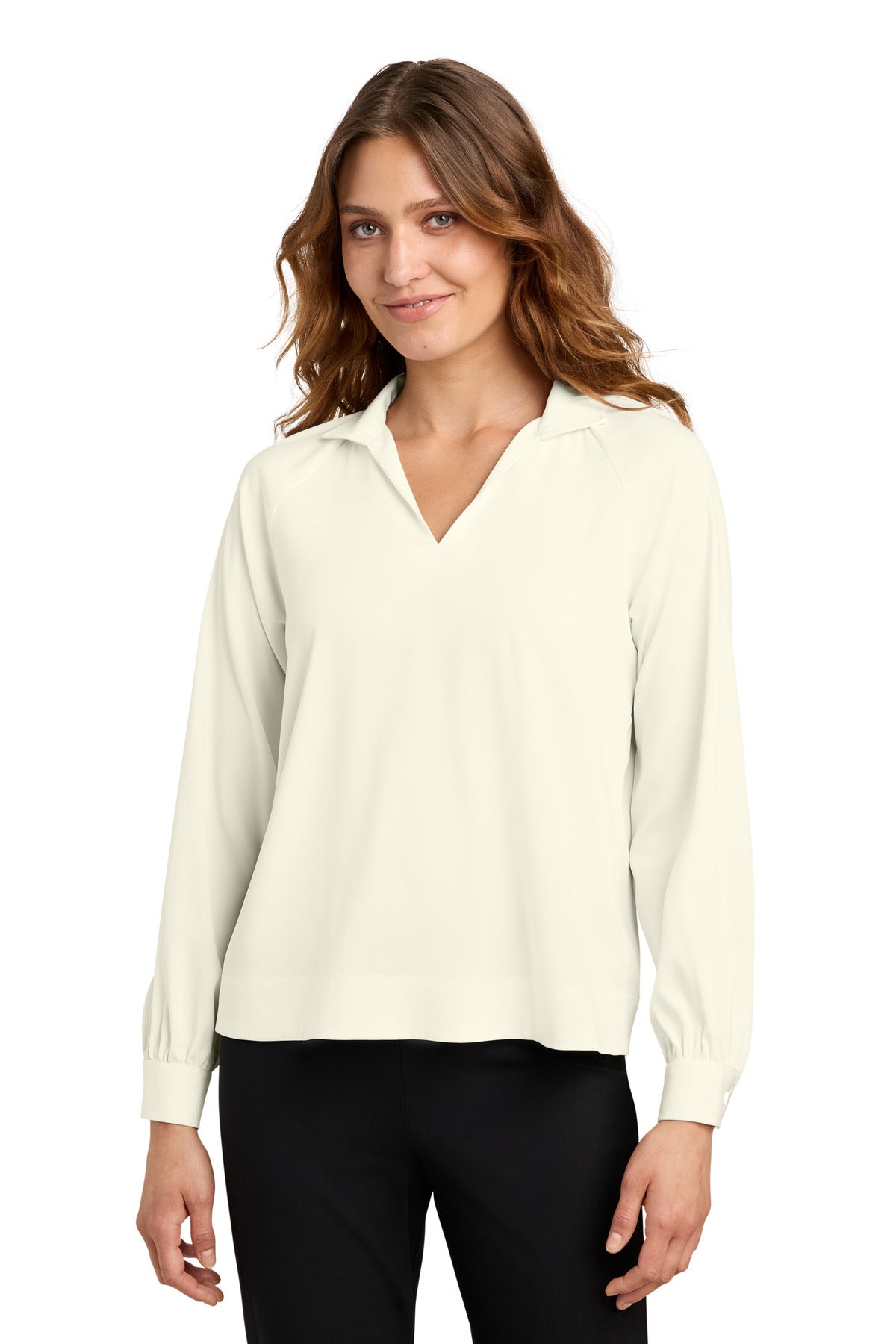 Mercer+Mettle MM2019 Women's Long Sleeve Buttery Soft Popover Blouse