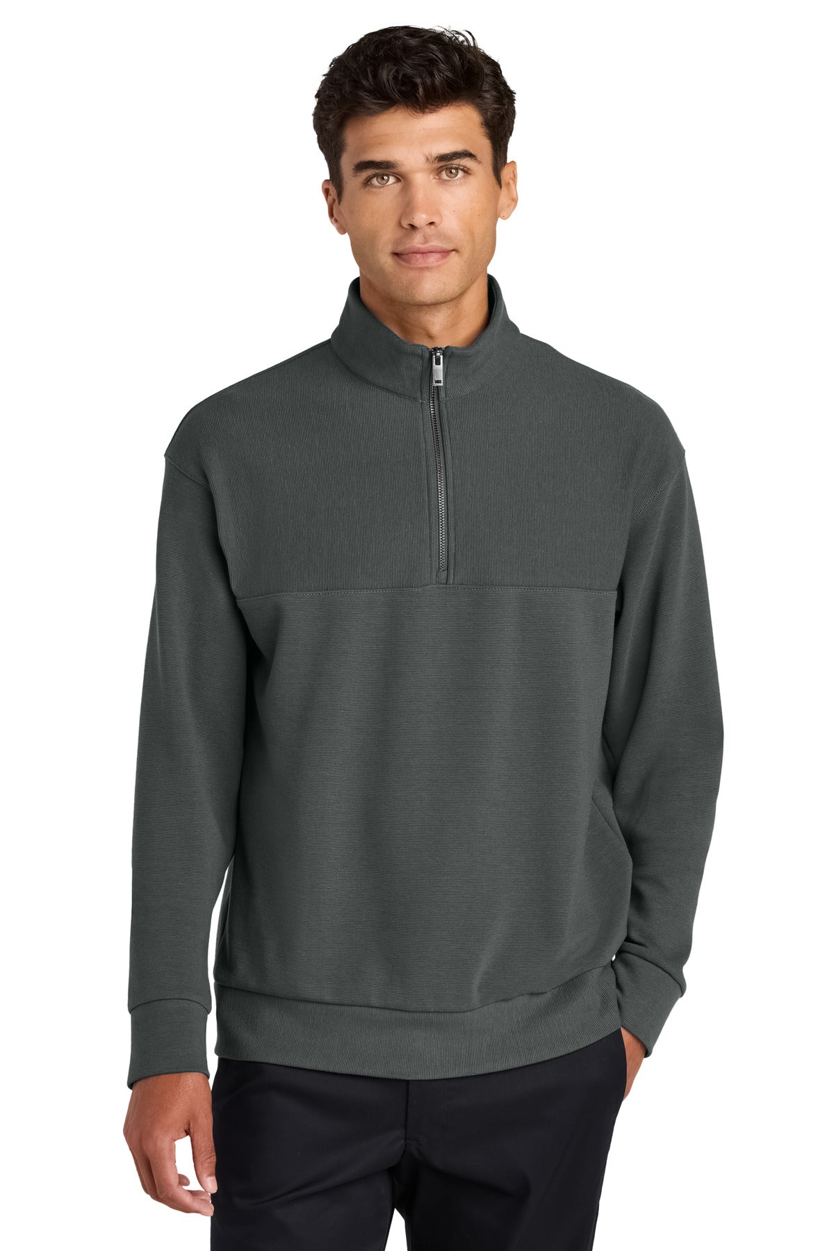 Mercer+Mettle MM3040 Linear Texture 1/4-Zip