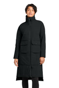 MiiR MRAW445 Women's Sashiko Stretch Puffy Long Jacket
