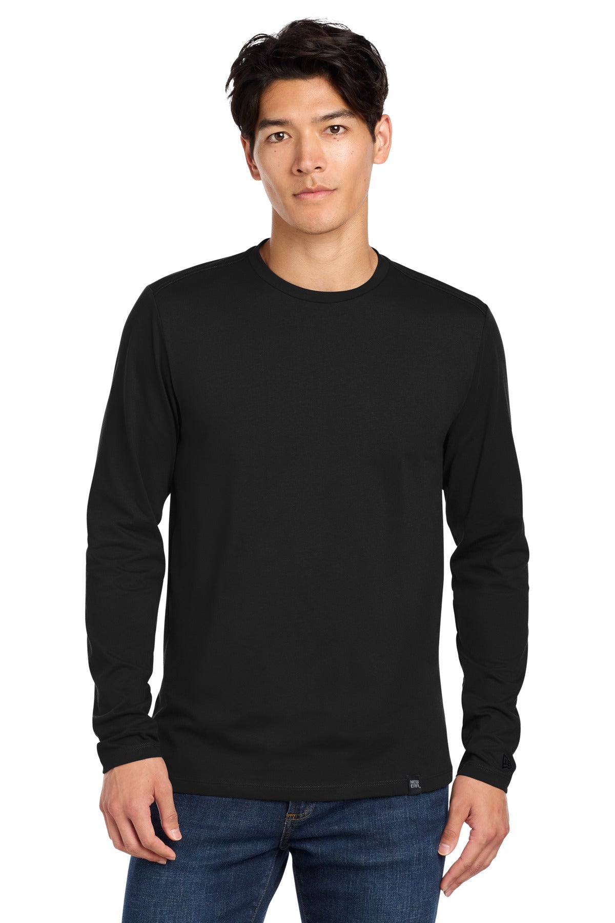 New Era NEA102 Heritage Blend Long Sleeve Crew Tee