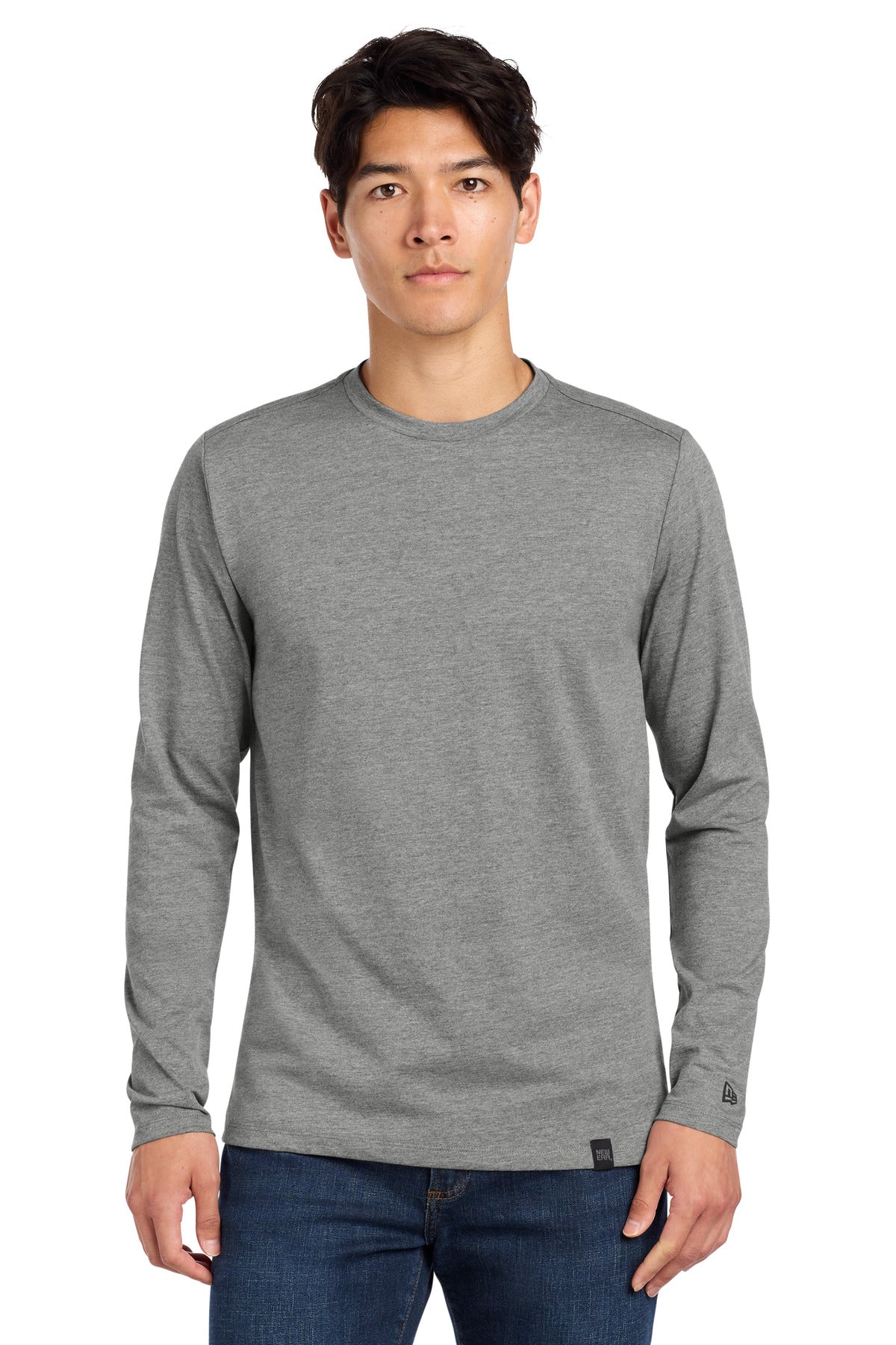 New Era NEA102 Heritage Blend Long Sleeve Crew Tee