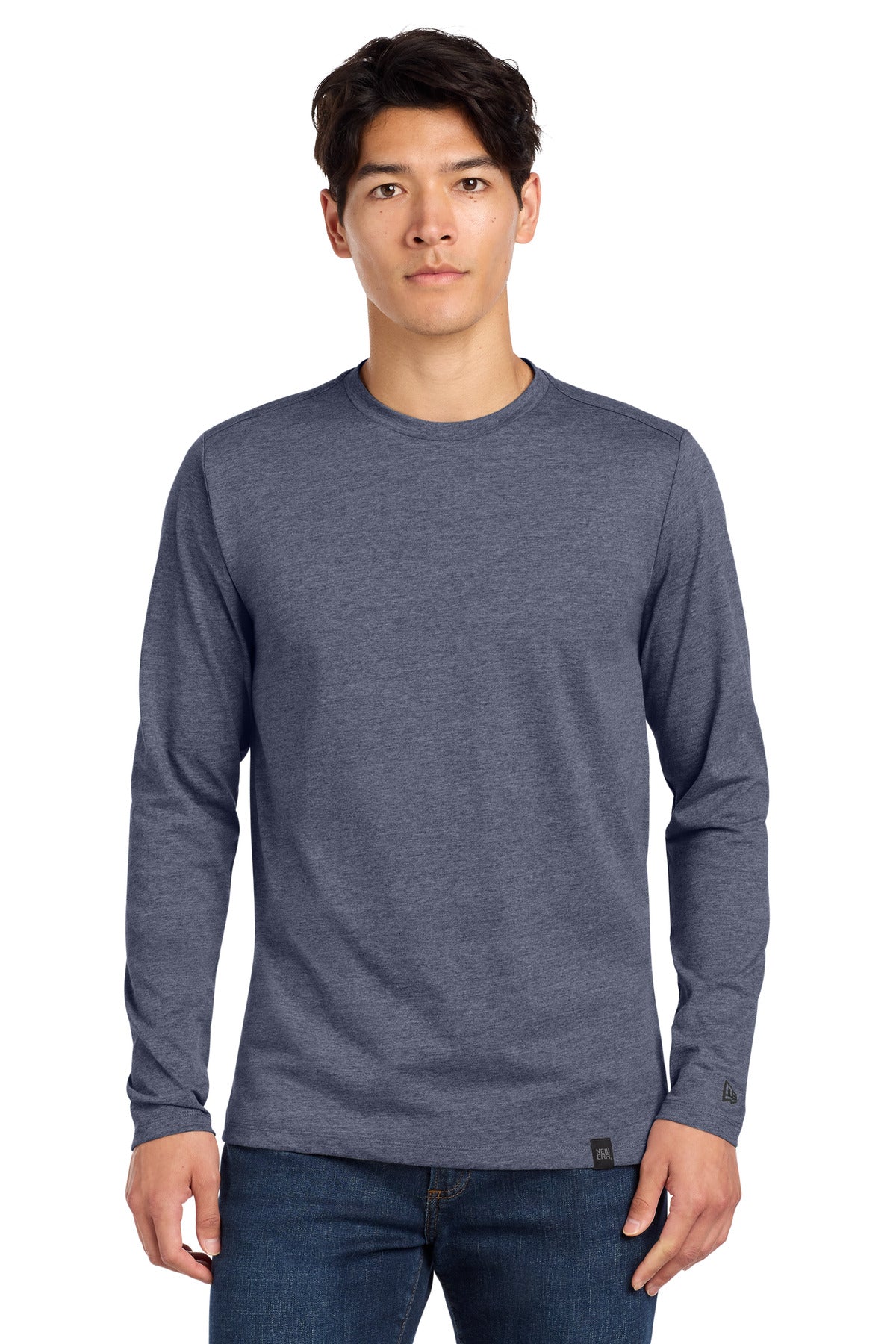 New Era NEA102 Heritage Blend Long Sleeve Crew Tee