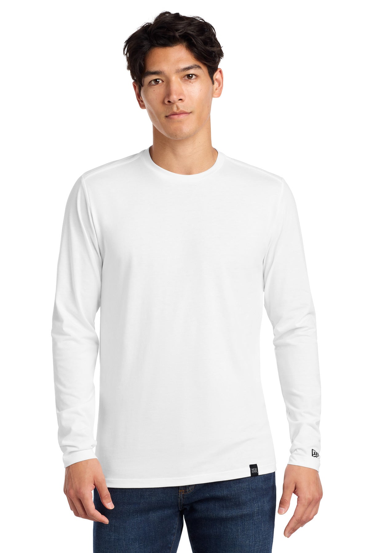 New Era NEA102 Heritage Blend Long Sleeve Crew Tee