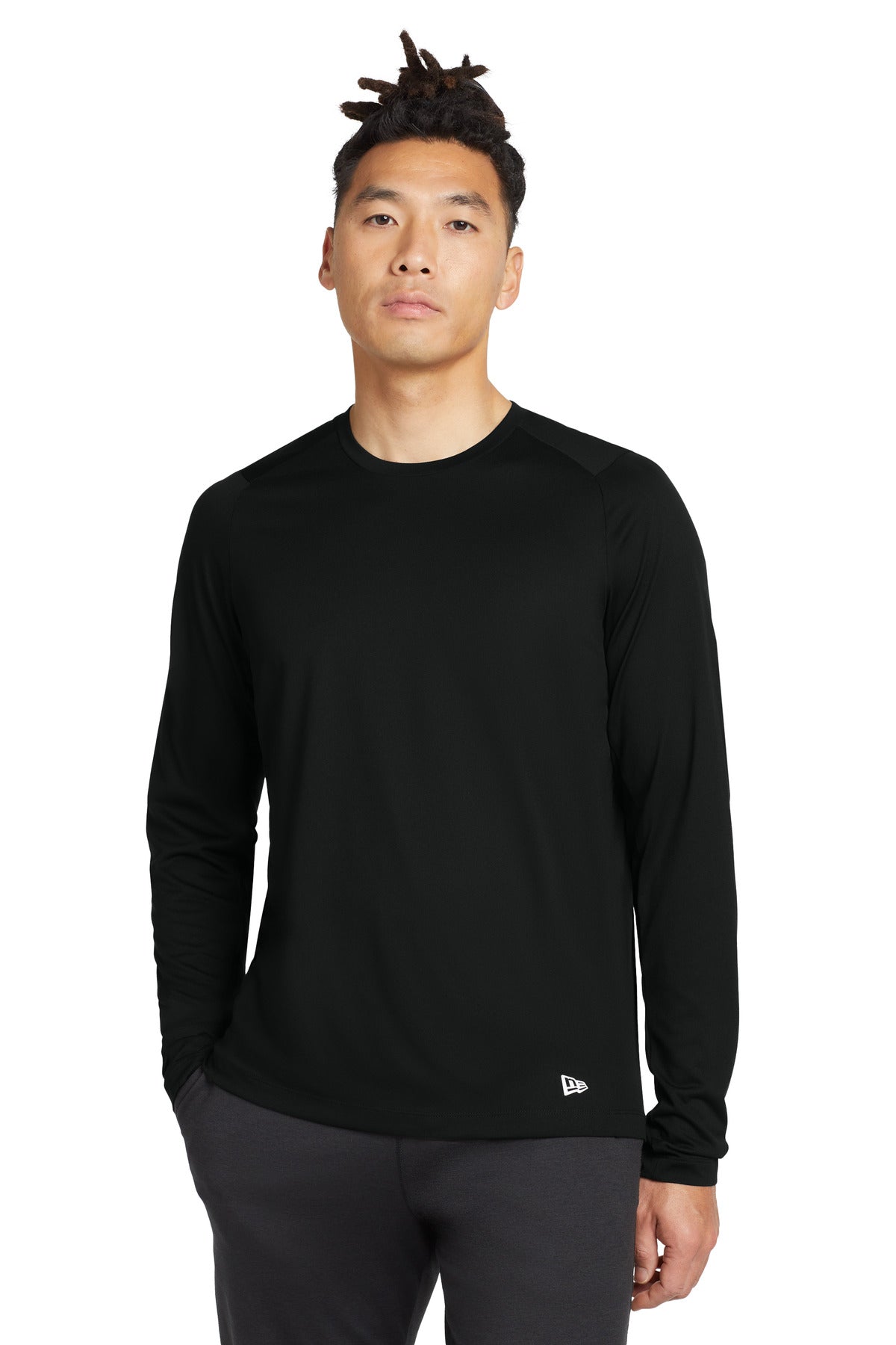 New Era NEA201 Series Performance Long Sleeve Crew Tee