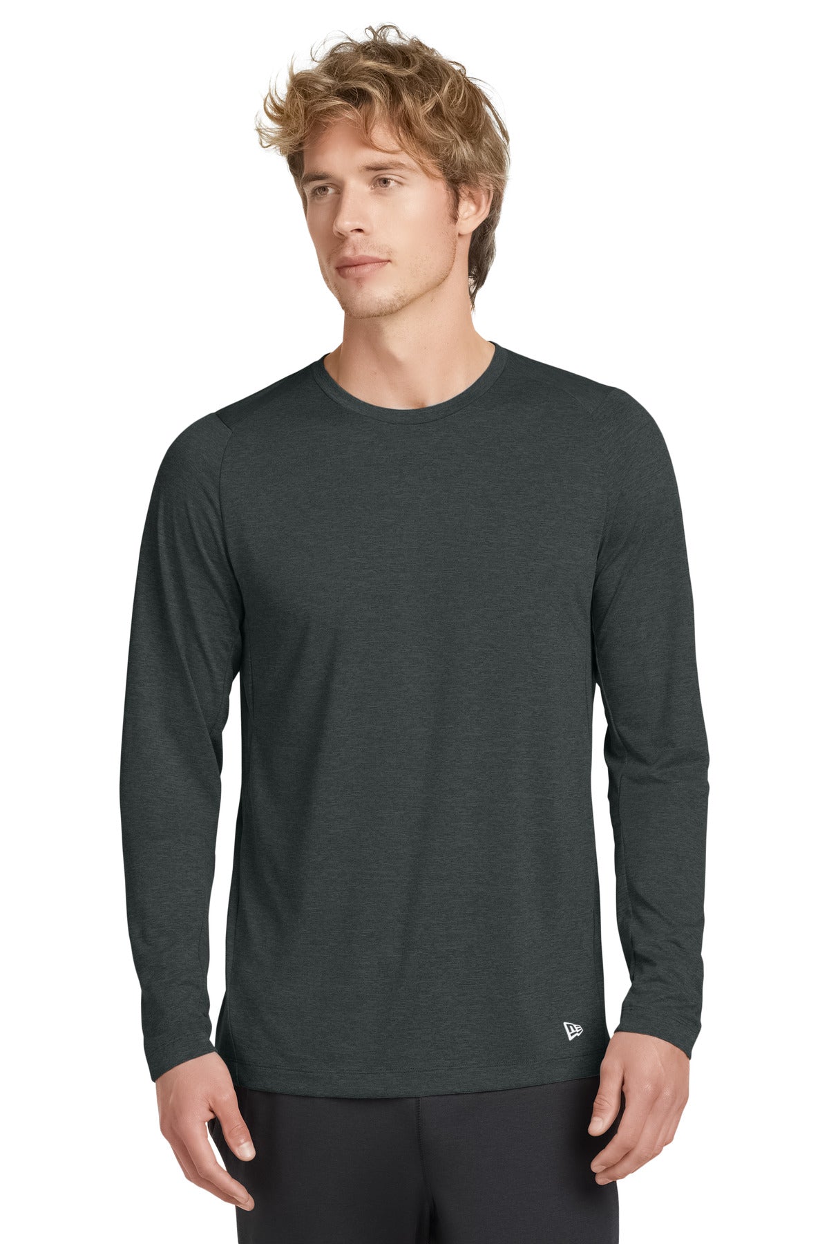 New Era NEA201 Series Performance Long Sleeve Crew Tee
