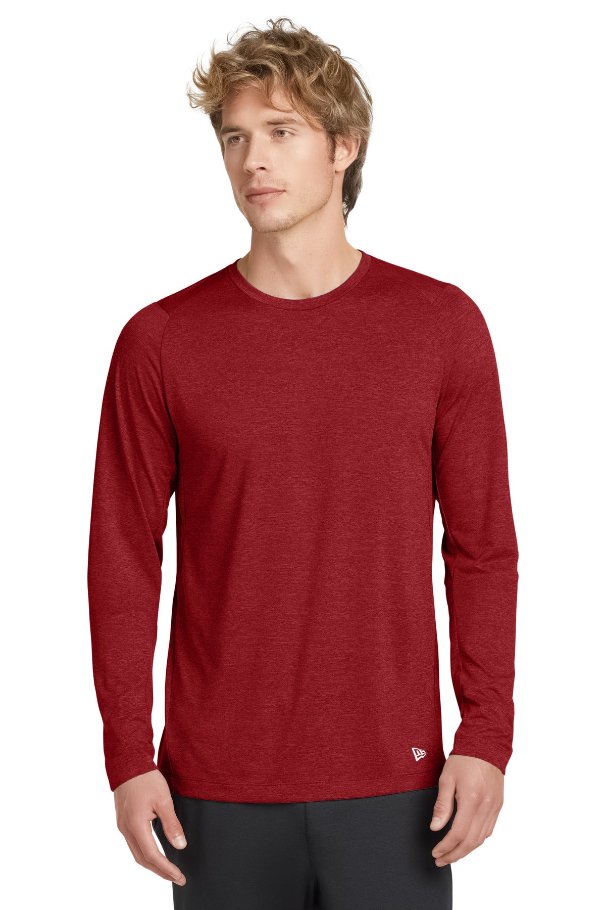 New Era NEA201 Series Performance Long Sleeve Crew Tee