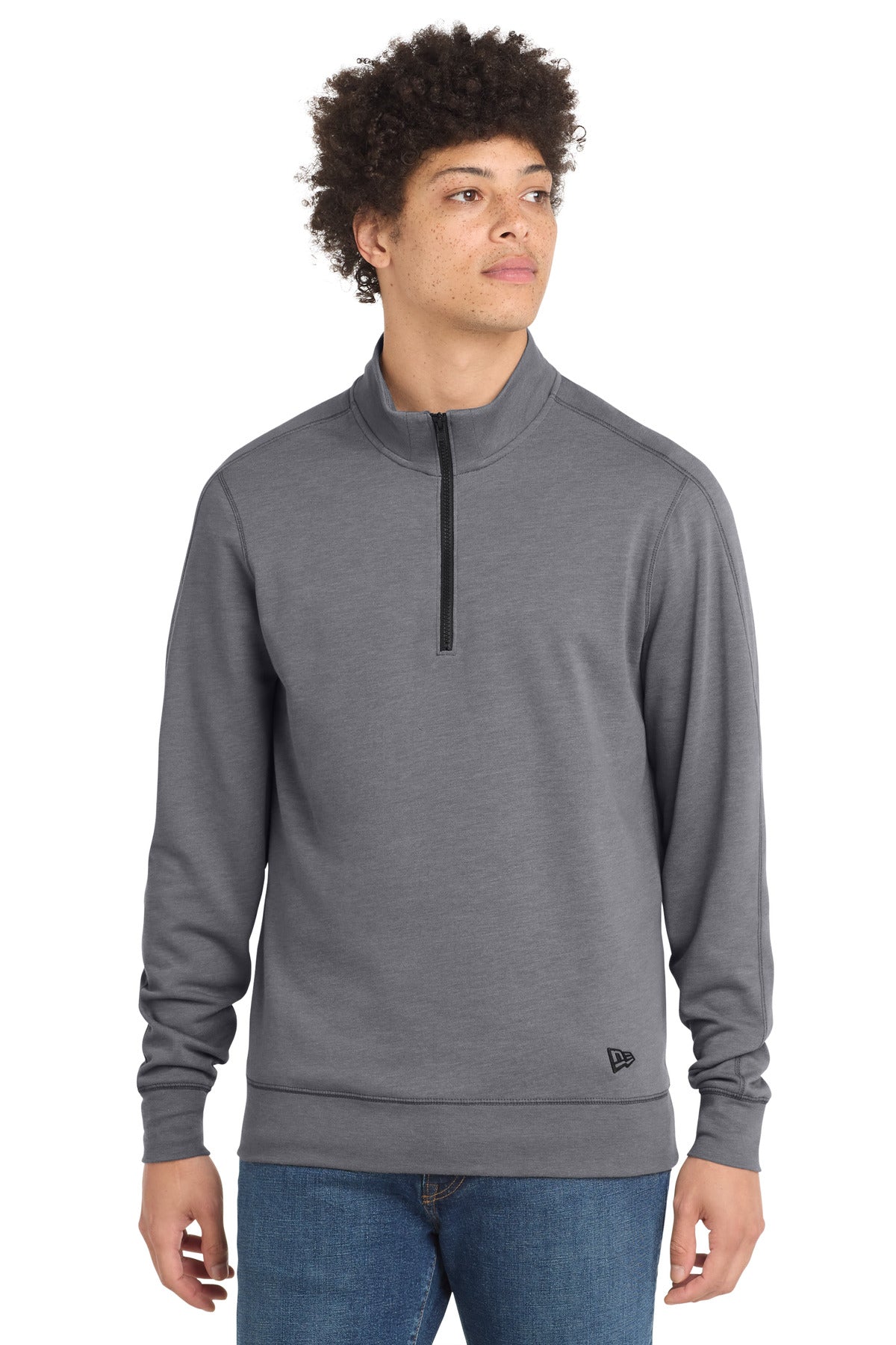 New Era NEA512 Tri-Blend Fleece 1/4-Zip Pullover
