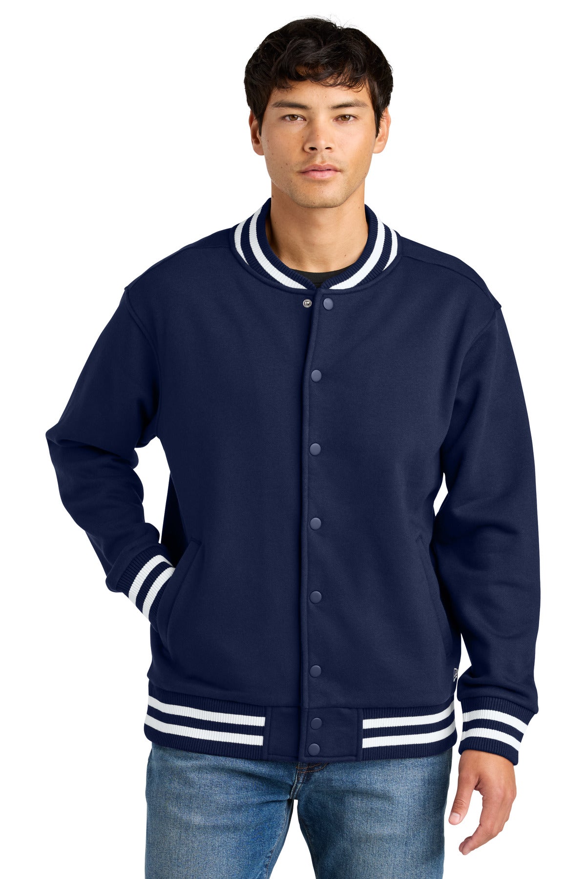 New Era NEA560 Varsity Heavyweight Fleece Jacket