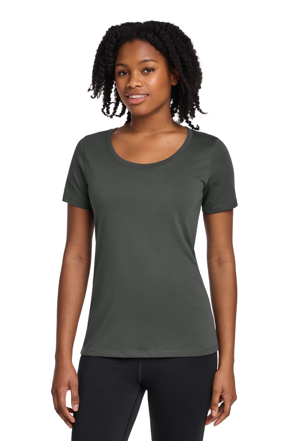 Nike NKBQ5234 Women's Dri-FIT Cotton/Poly Scoop Neck Tee