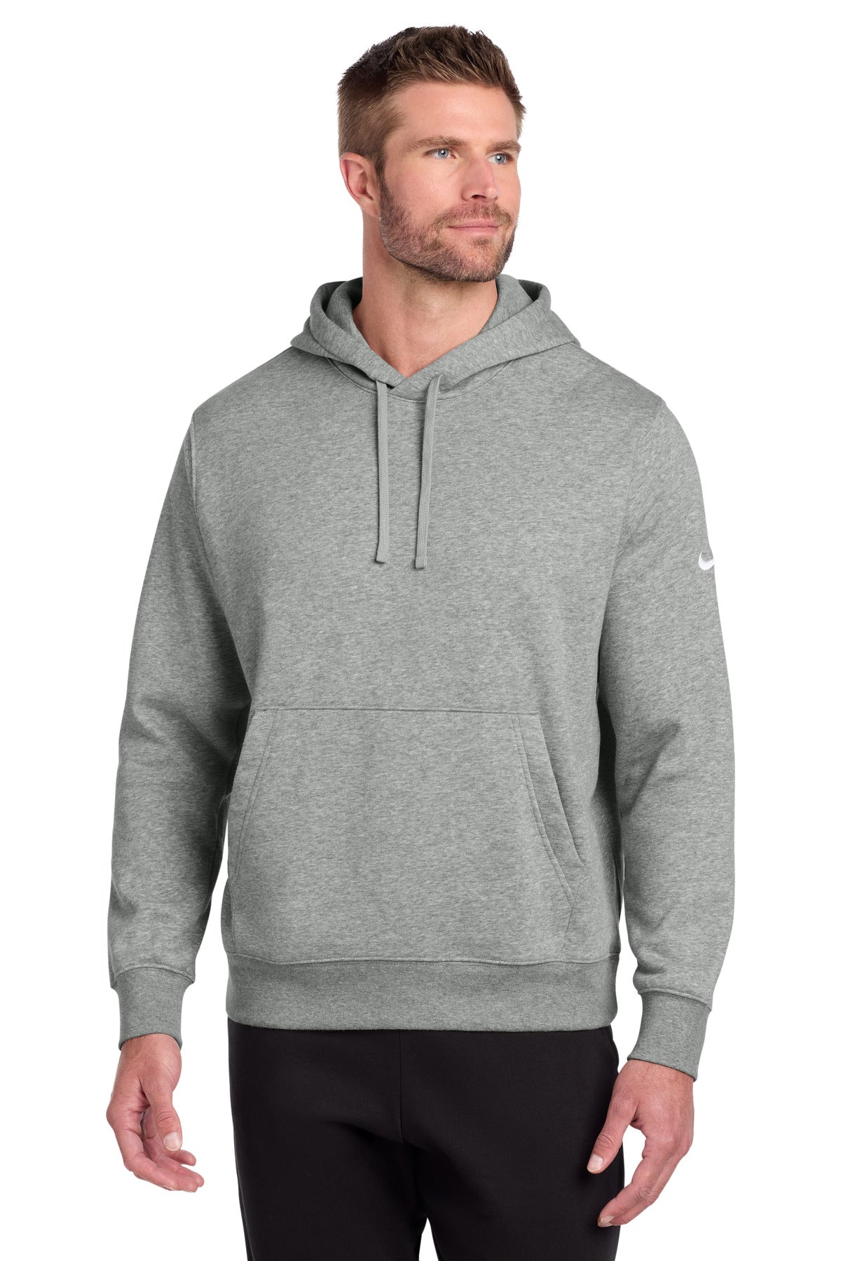 Nike NKDR1499 Club Fleece Sleeve Swoosh Pullover Hoodie