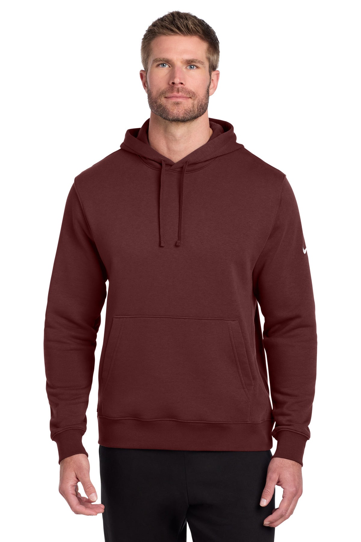 Nike NKDR1499 Club Fleece Sleeve Swoosh Pullover Hoodie