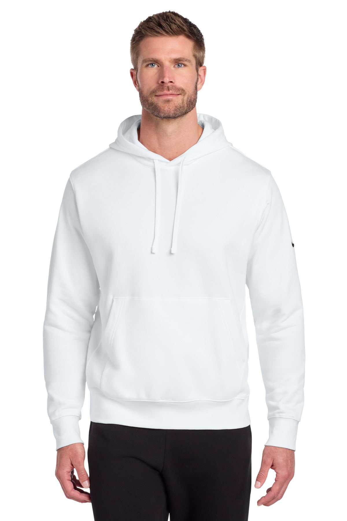 Nike NKDR1499 Club Fleece Sleeve Swoosh Pullover Hoodie