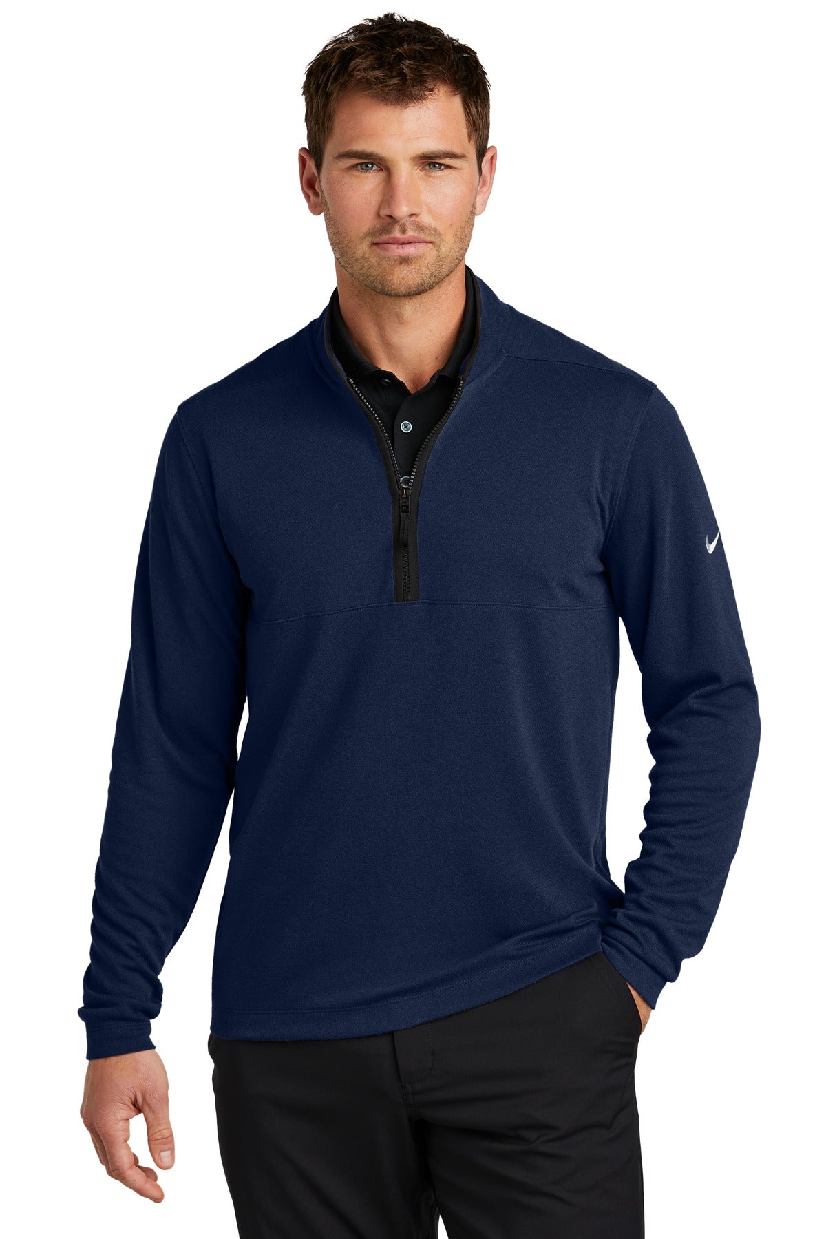 Nike NKDX6702 Textured 1/2-Zip Cover-Up