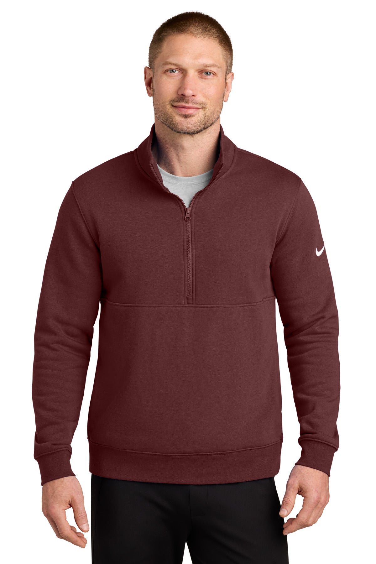 Nike NKDX6718 Club Fleece Sleeve Swoosh 1/2-Zip
