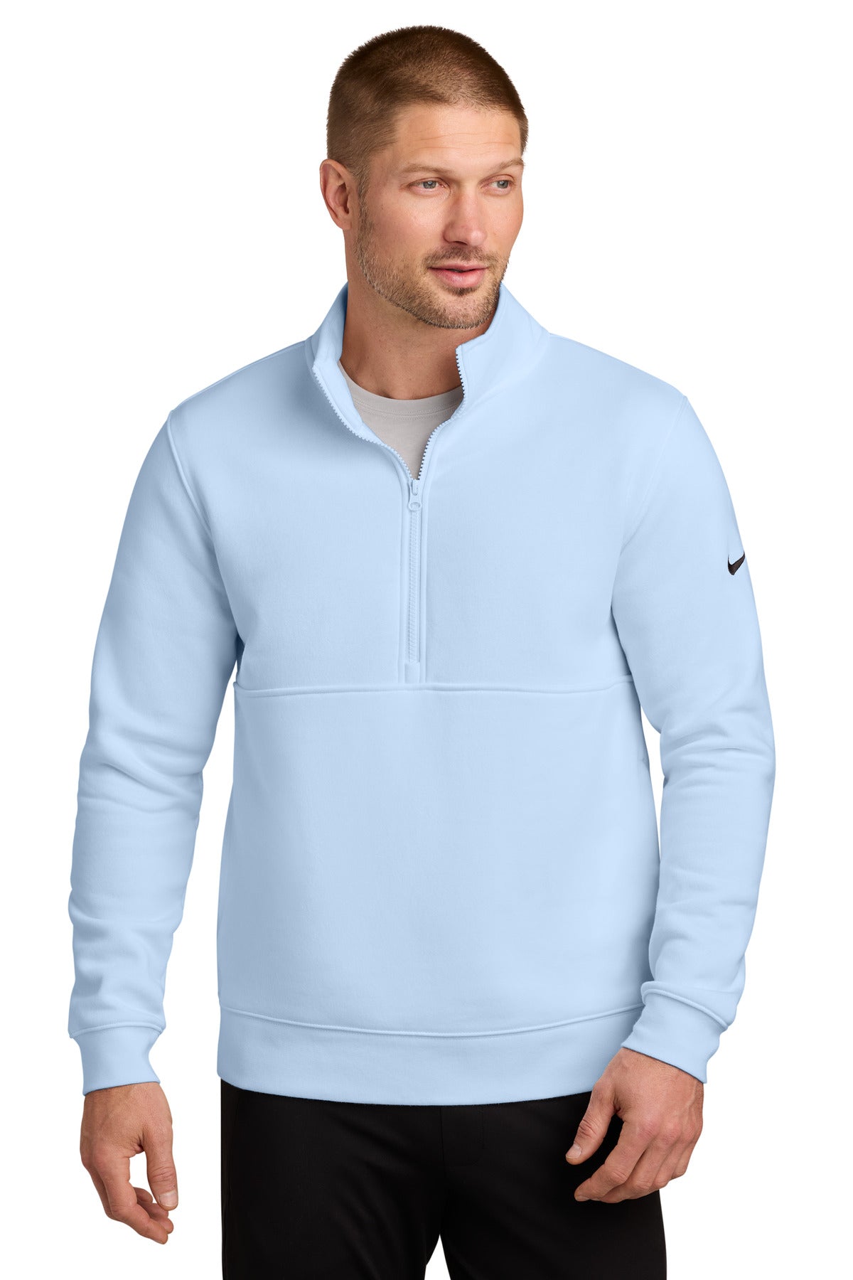 Nike NKDX6718 Club Fleece Sleeve Swoosh 1/2-Zip