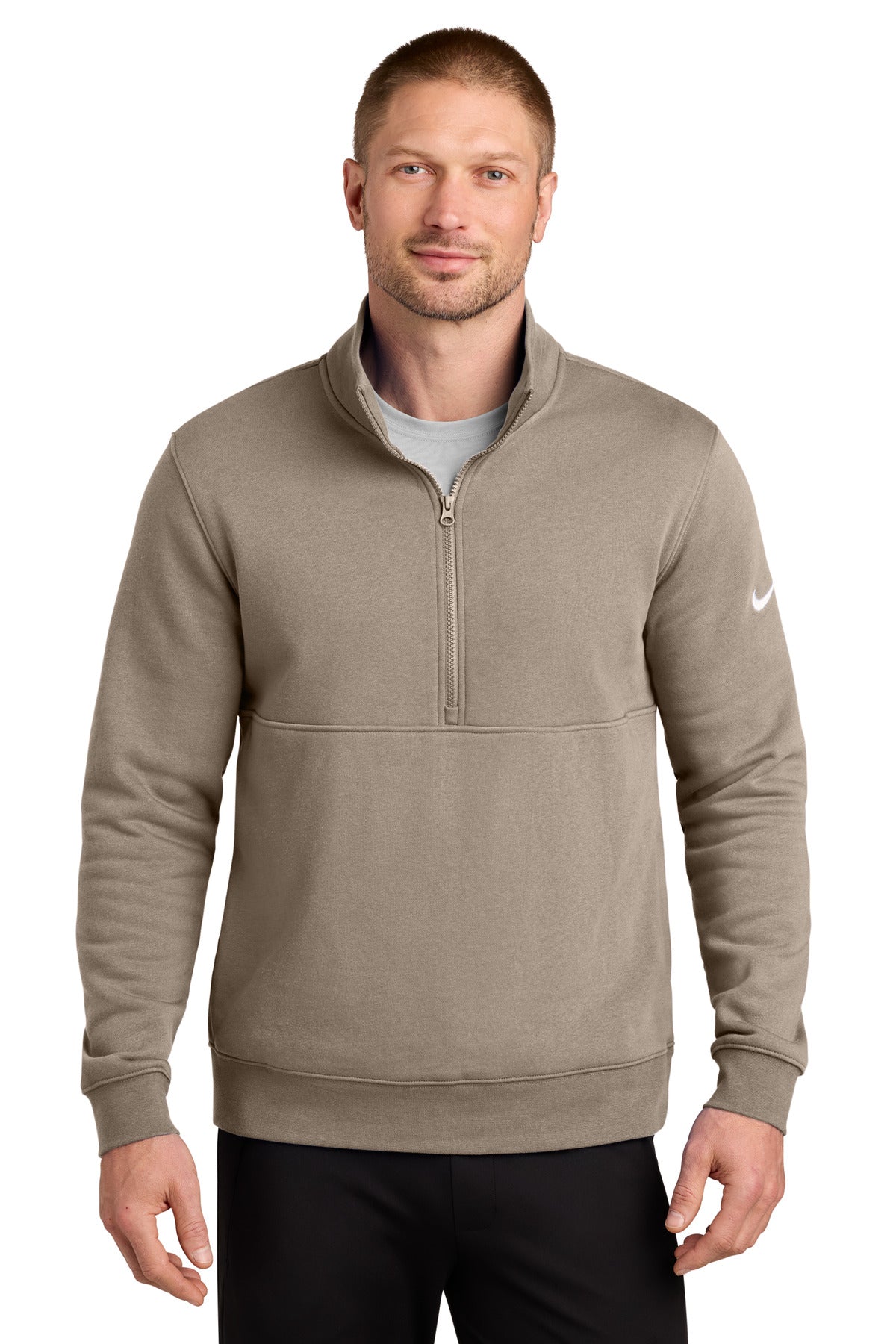 Nike NKDX6718 Club Fleece Sleeve Swoosh 1/2-Zip